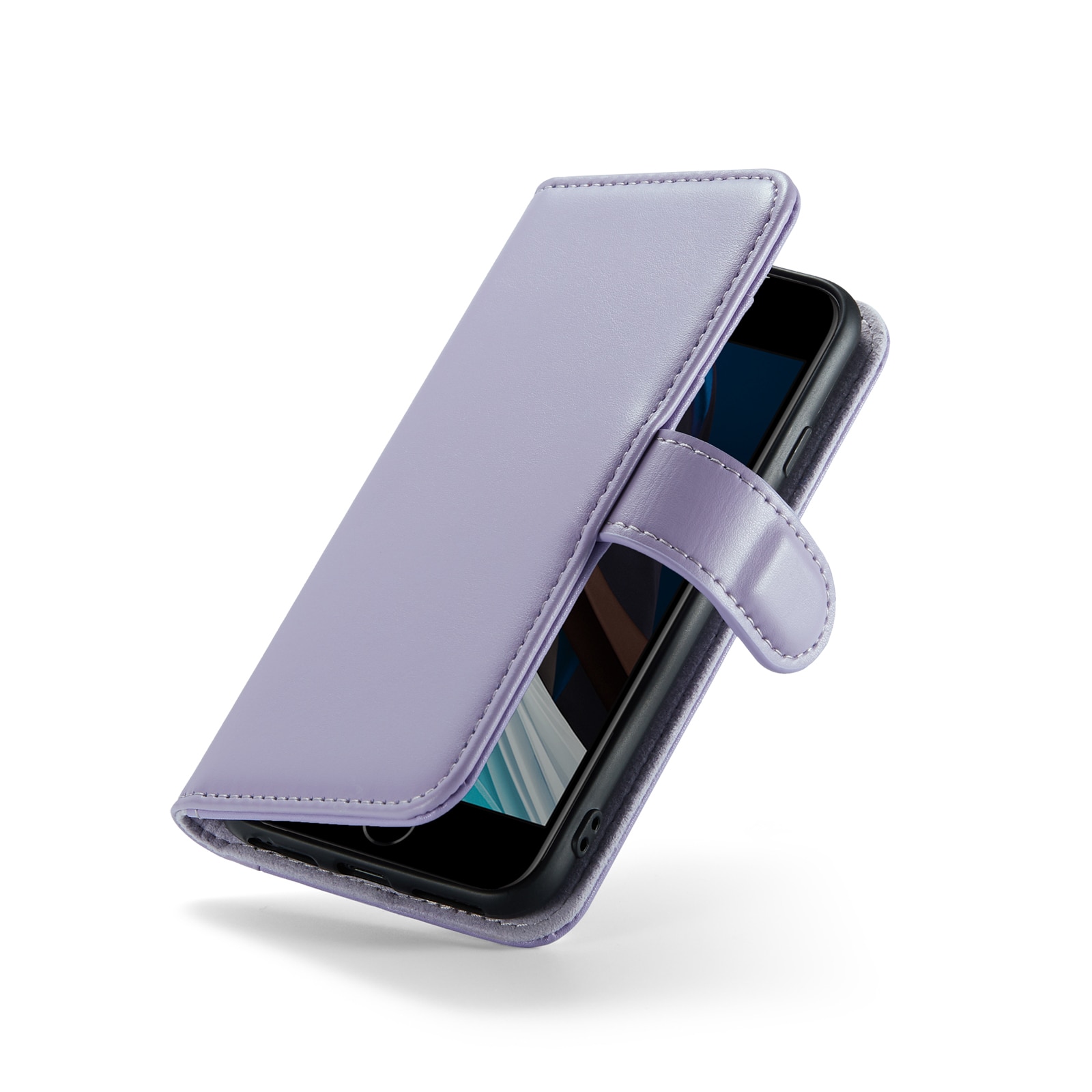 iPhone 7 Echtlederhülle Lila