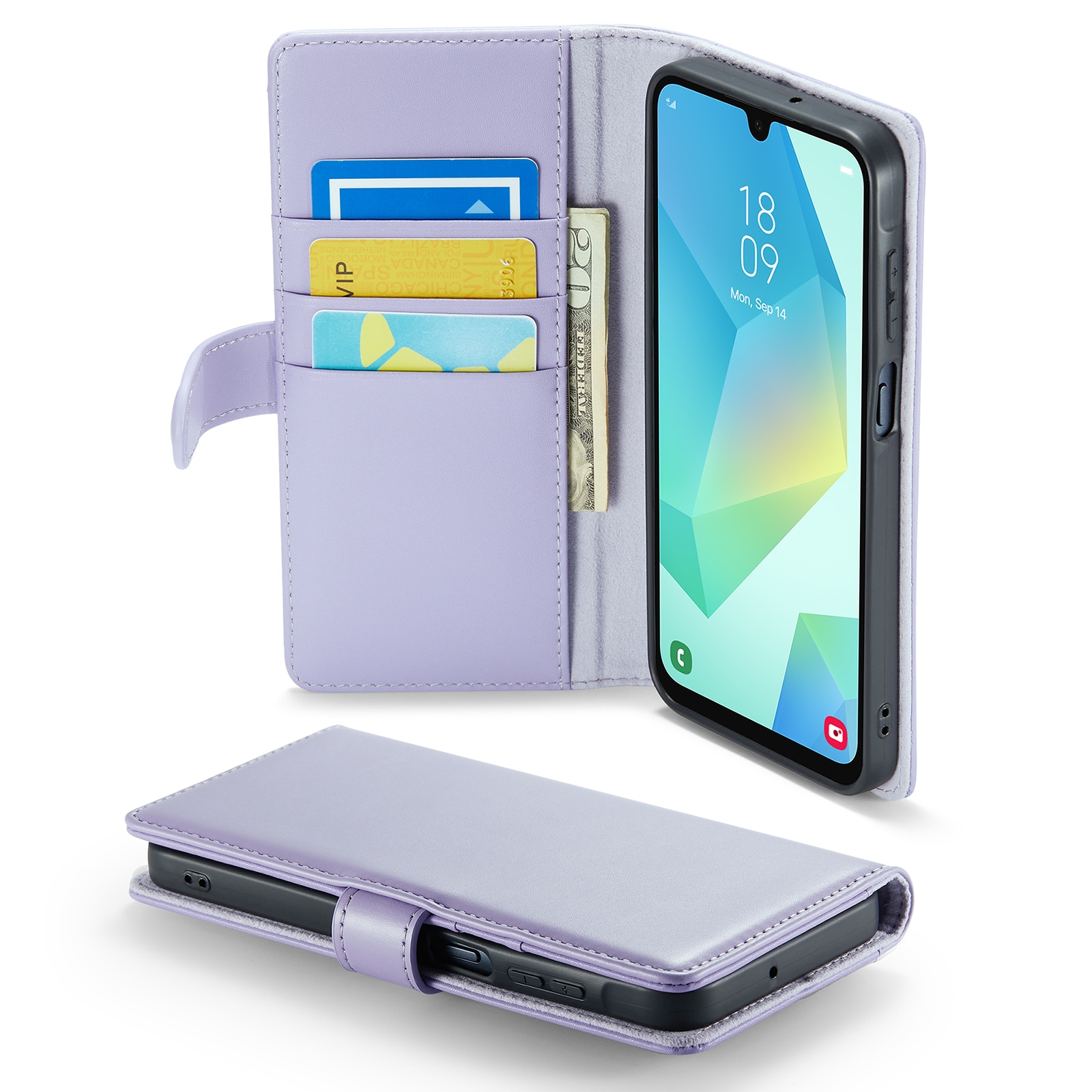 Samsung Galaxy A16 Echtlederhülle Lila