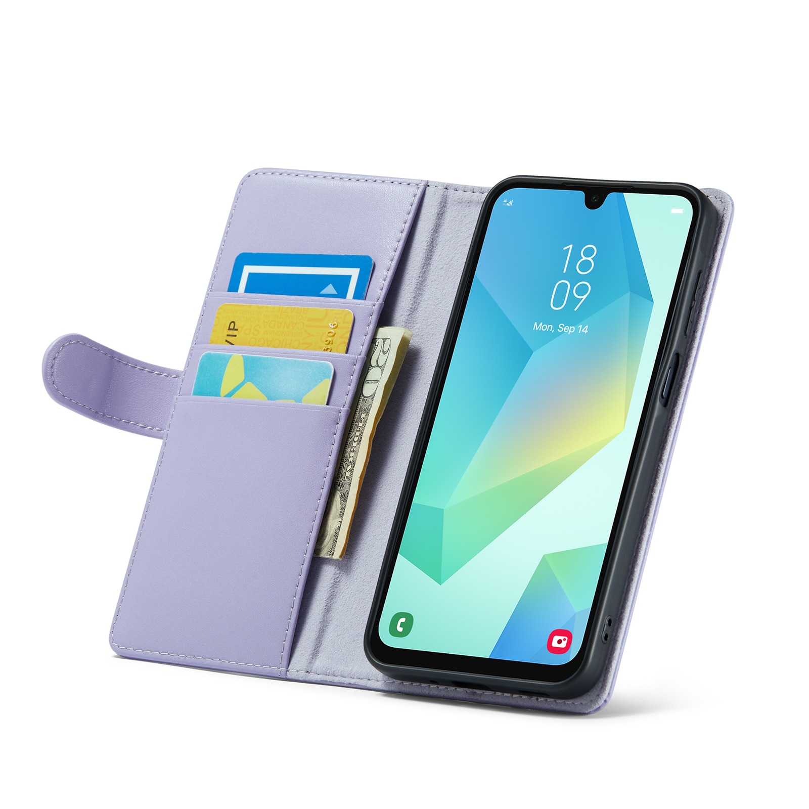 Samsung Galaxy A16 Echtlederhülle Lila