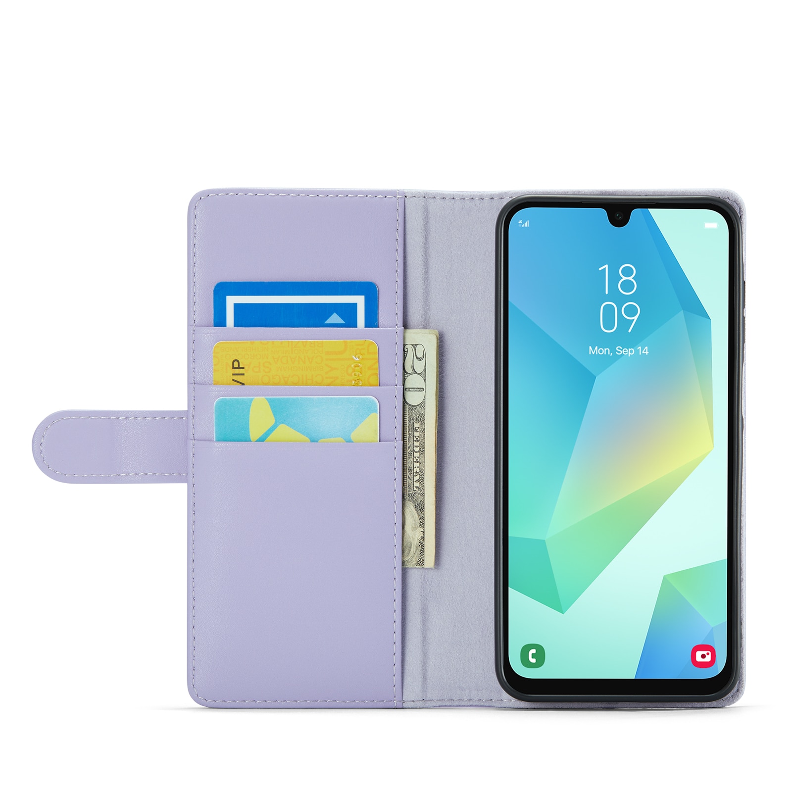 Samsung Galaxy A16 Echtlederhülle Lila