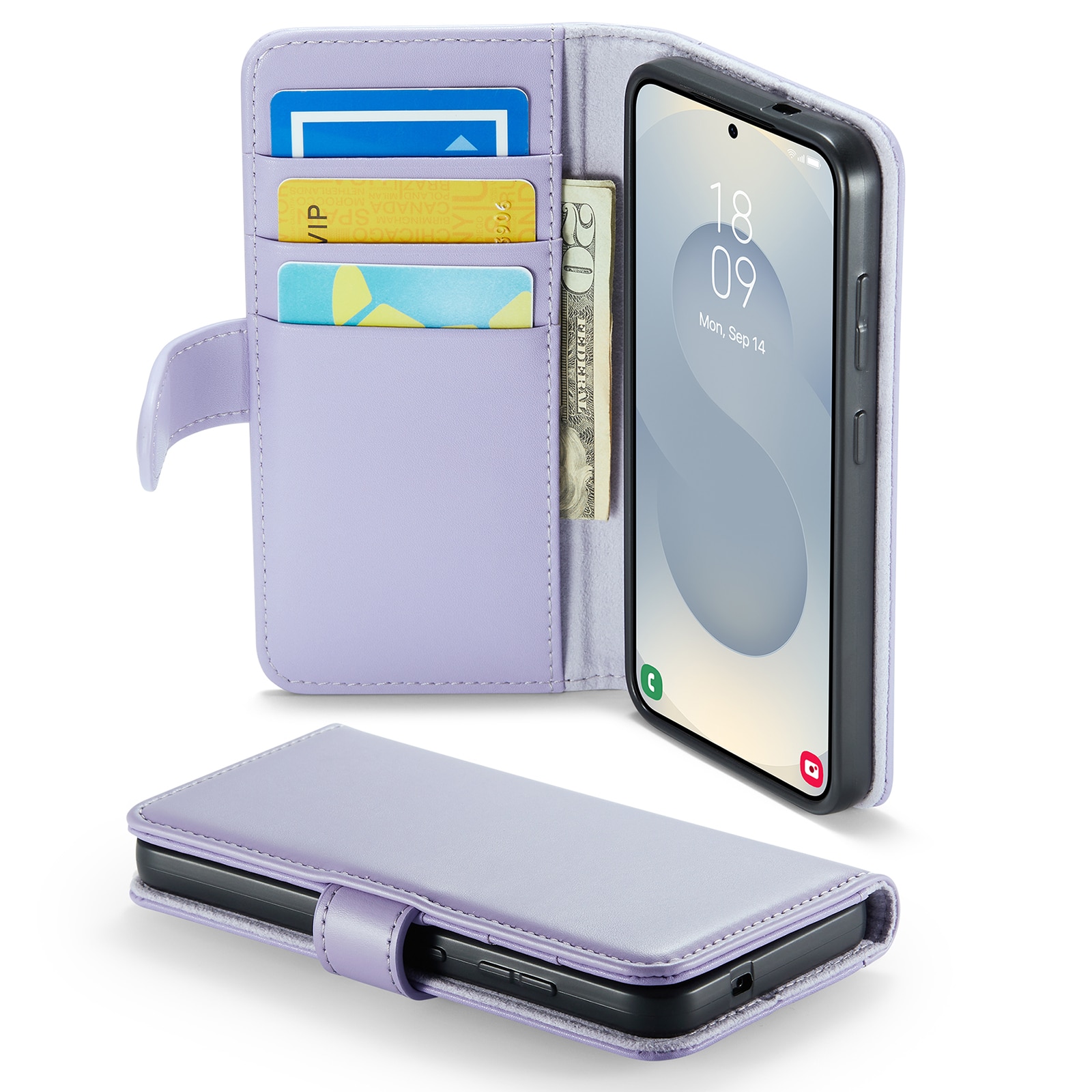 Samsung Galaxy S25 FE Echtlederhülle Lila