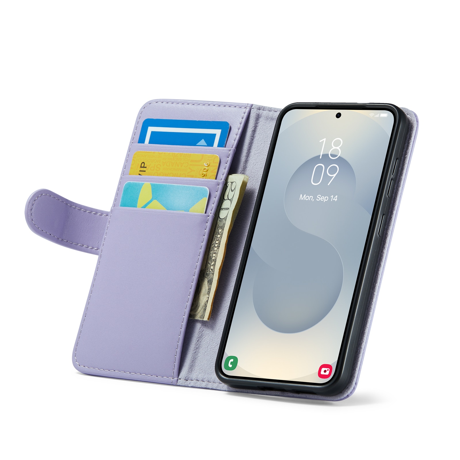 Samsung Galaxy S25 FE Echtlederhülle Lila