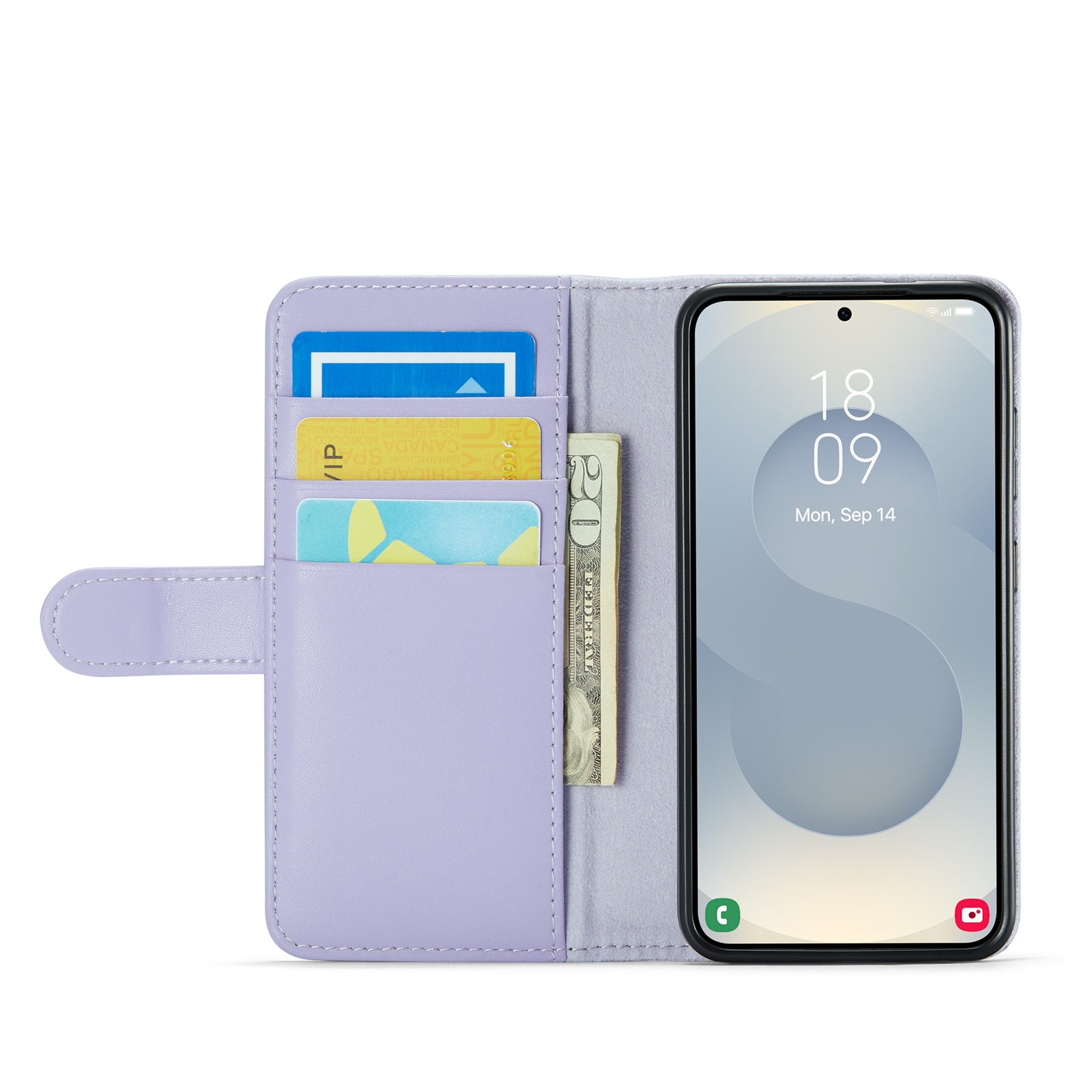 Samsung Galaxy S25 FE Echtlederhülle Lila