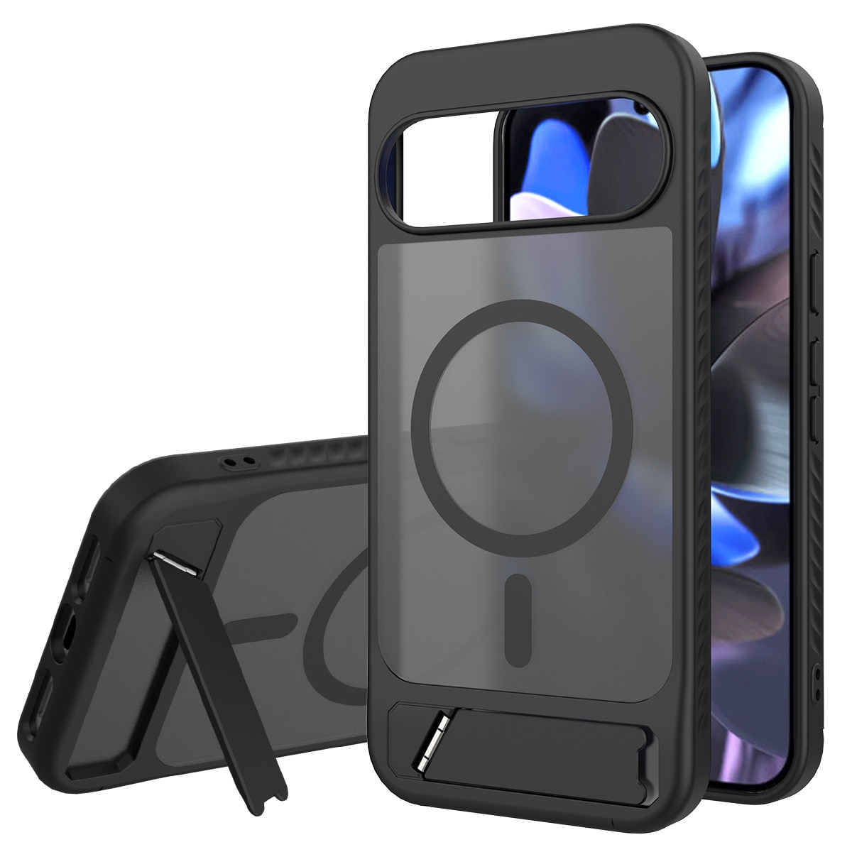 Google Pixel 10 Pro XL Magnetische Hülle mit Ständer Schwarz