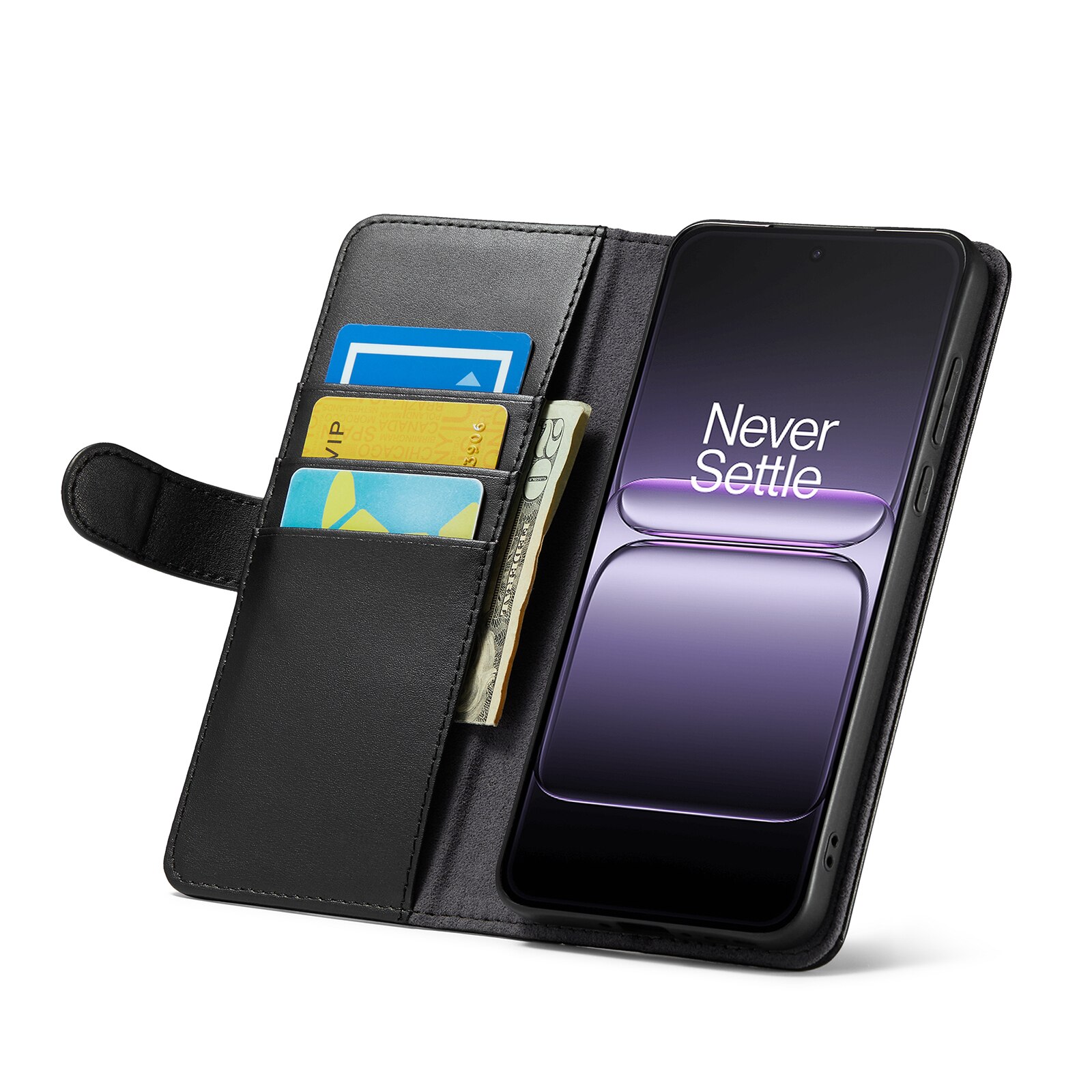  OnePlus Nord 5 Echtlederhülle Schwarz