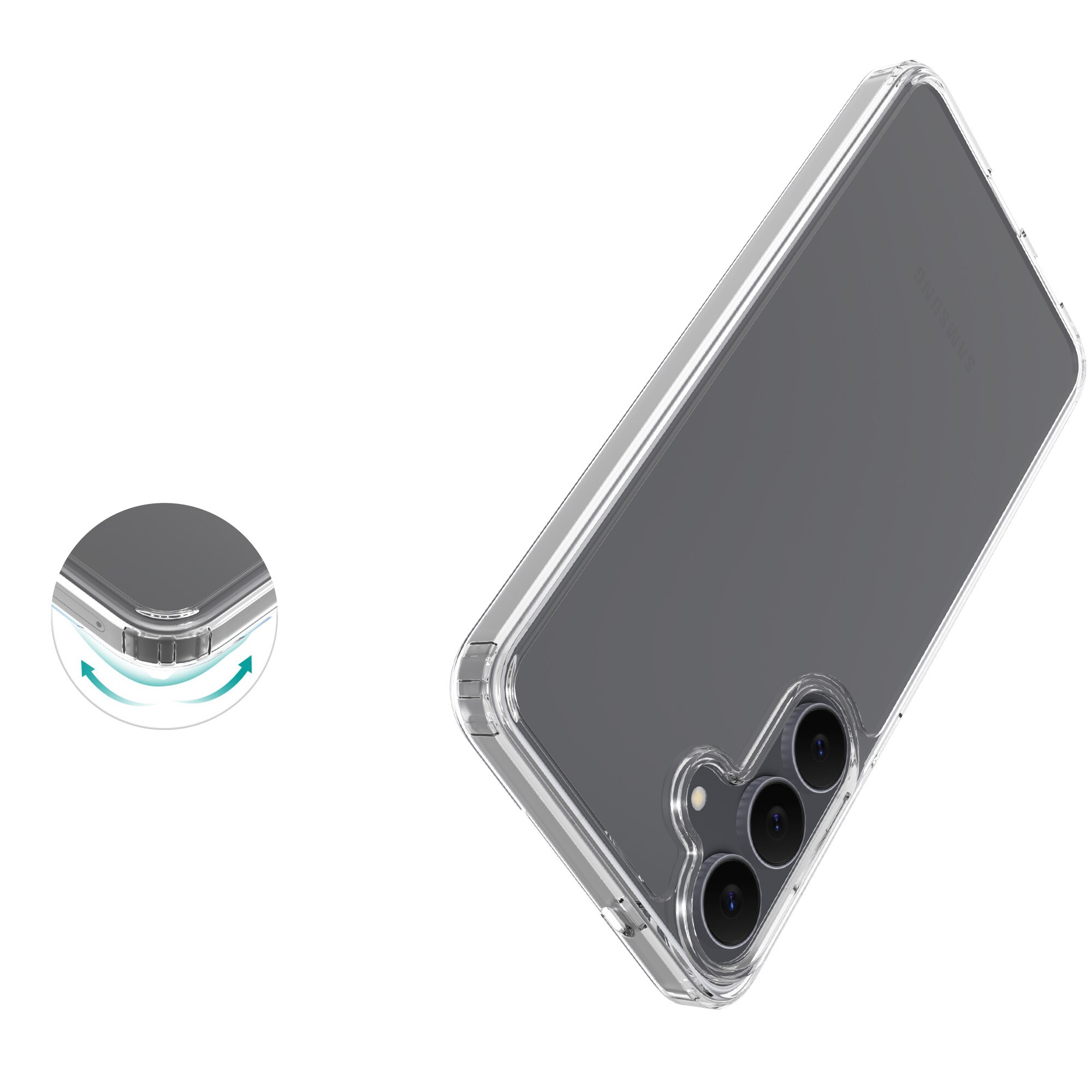 Samsung Galaxy S25 FE Hybrid-Hülle Transparent