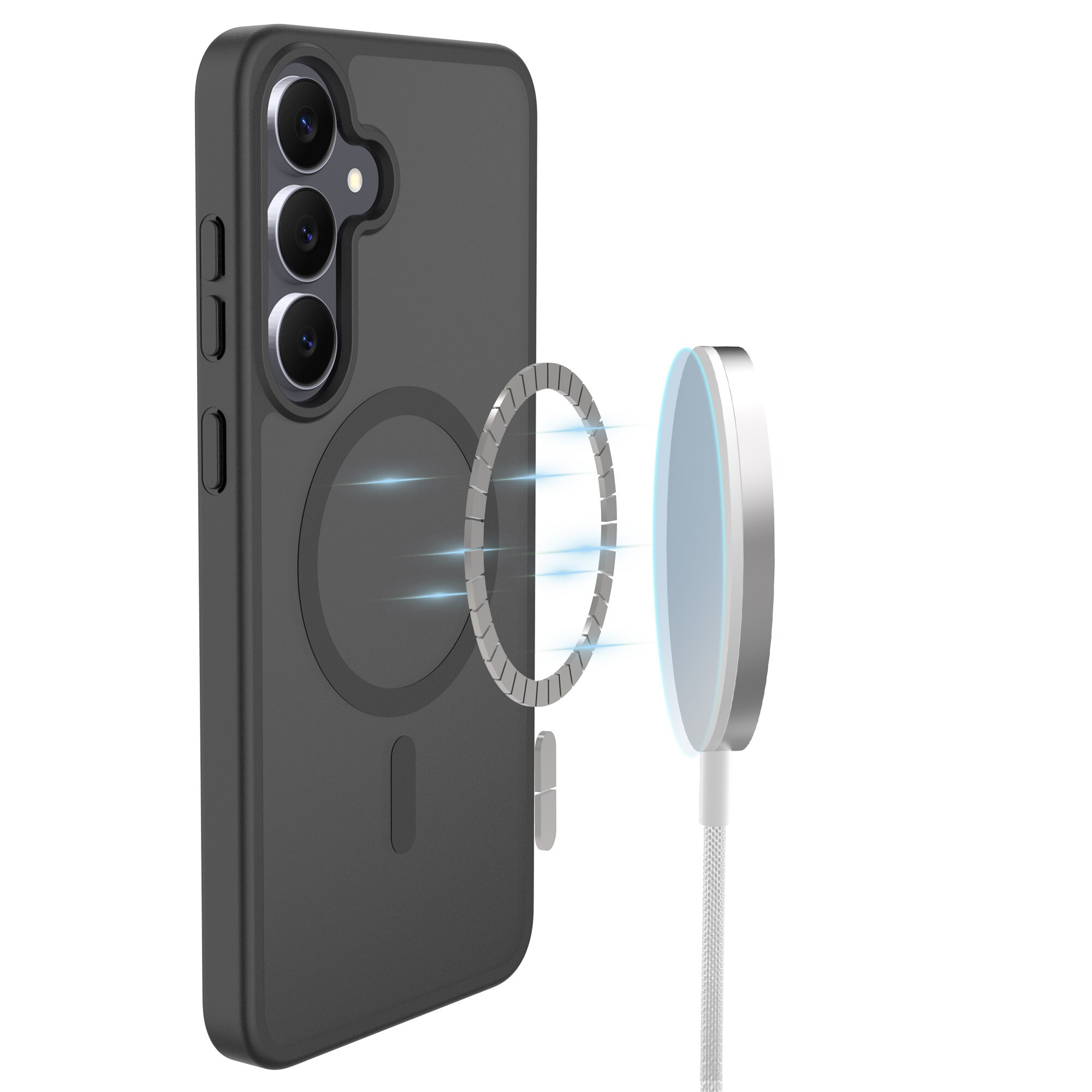 Magnetic Hybrid Hülle Samsung Galaxy S25 FE Frosted Black