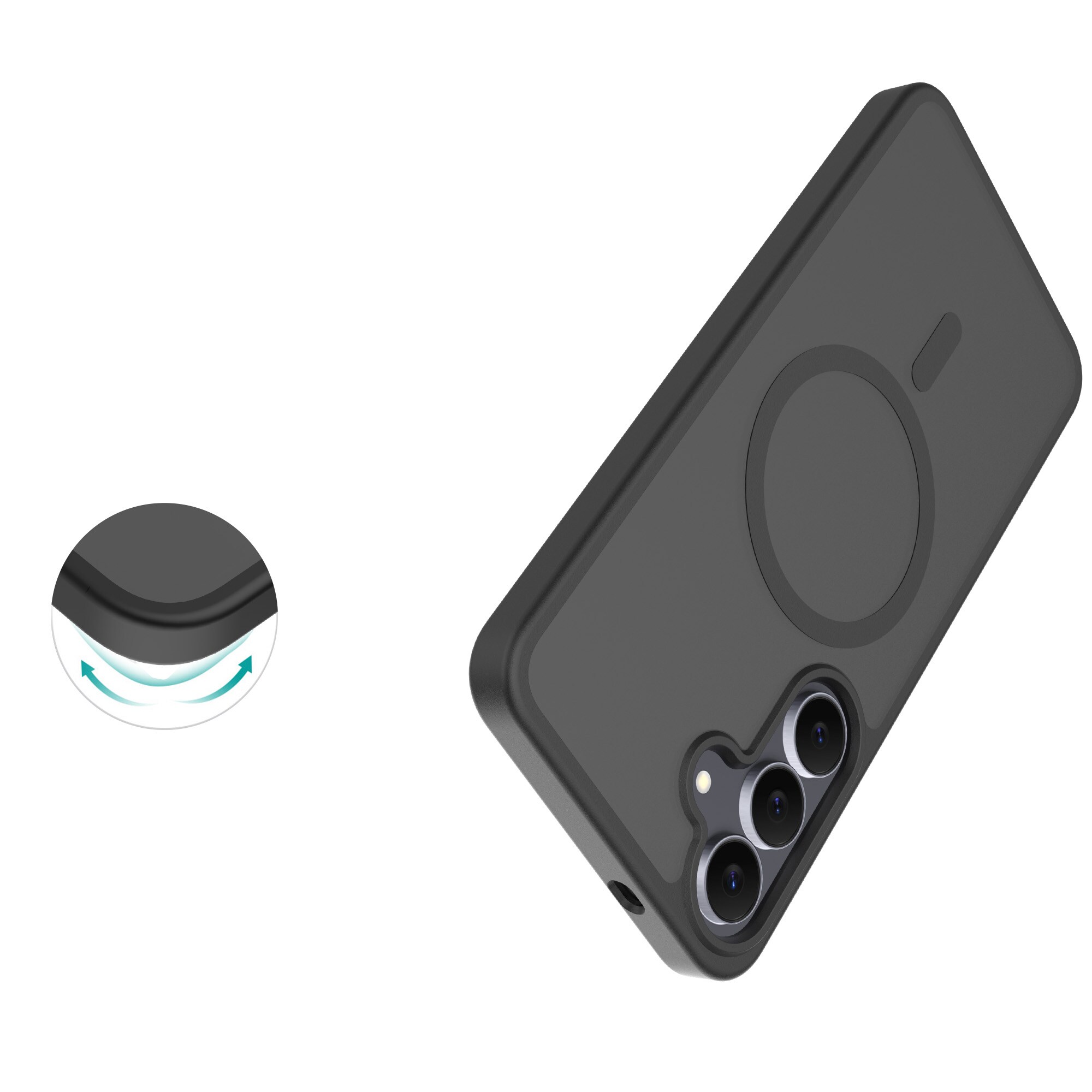 Magnetic Hybrid Hülle Samsung Galaxy S25 FE Frosted Black