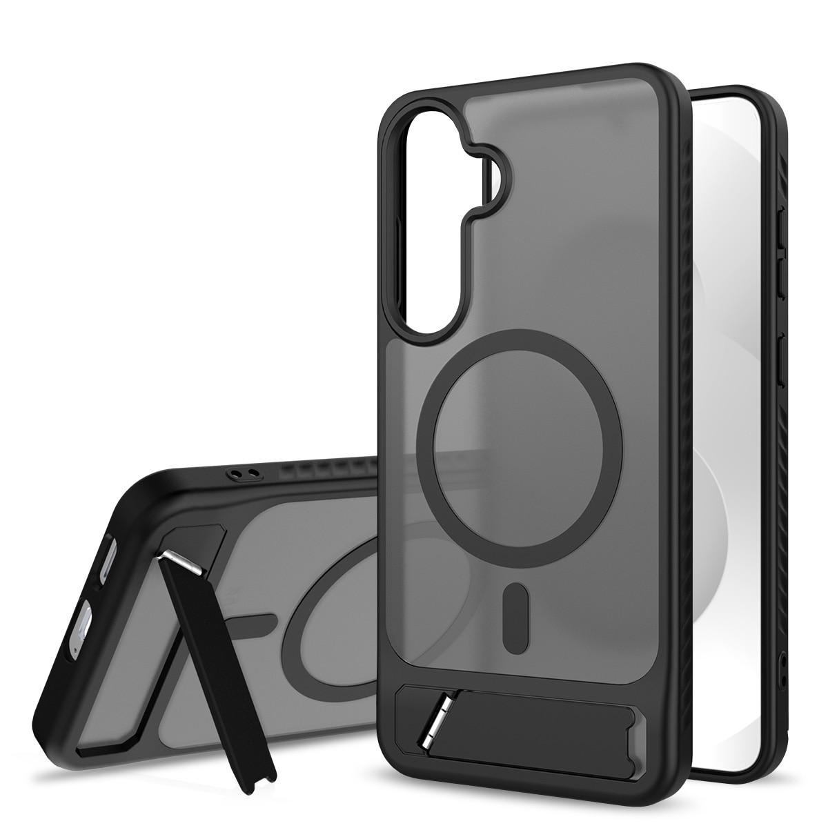 Samsung Galaxy S25 FE Magnetische Hülle mit Ständer Schwarz