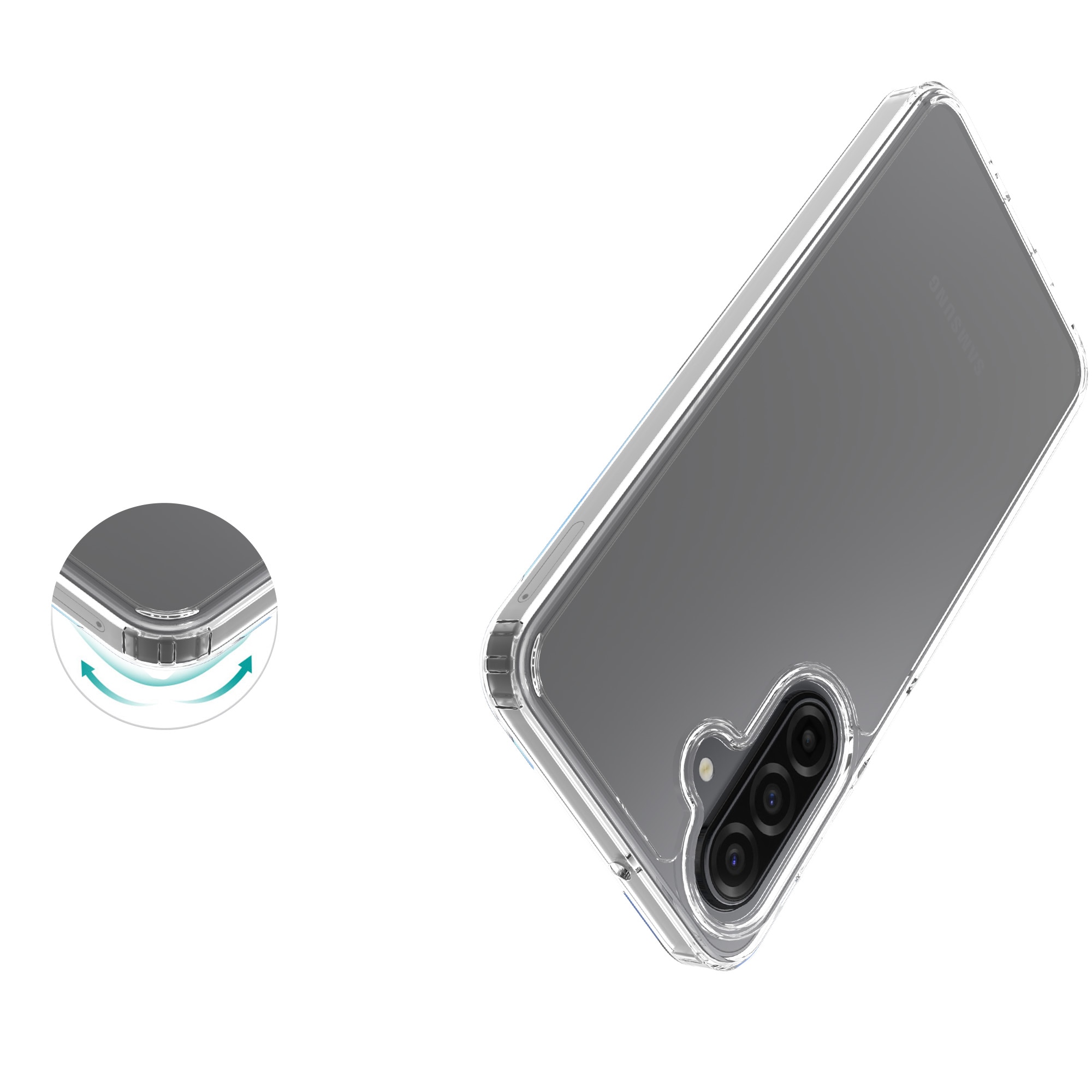 Samsung Galaxy A17 Hybrid-Hülle Transparent