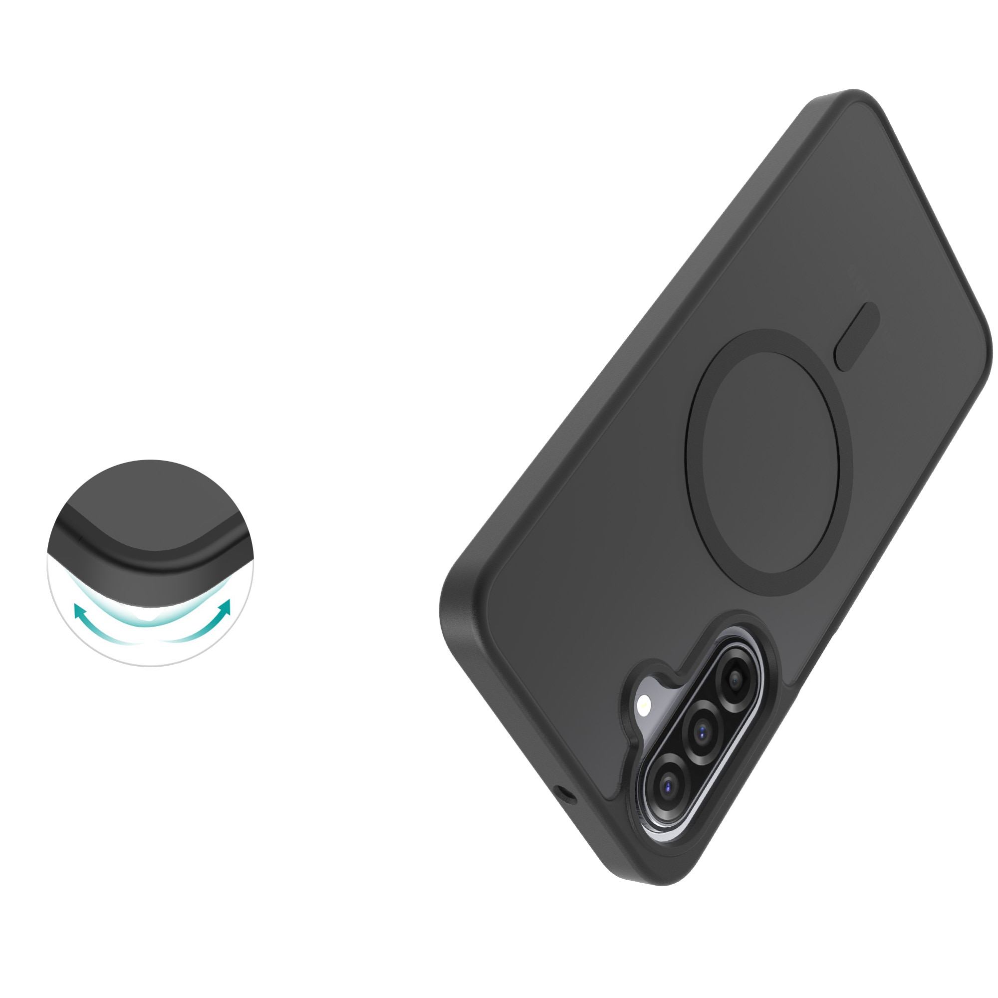 Magnetic Hybrid Hülle Samsung Galaxy A17 Frosted Black