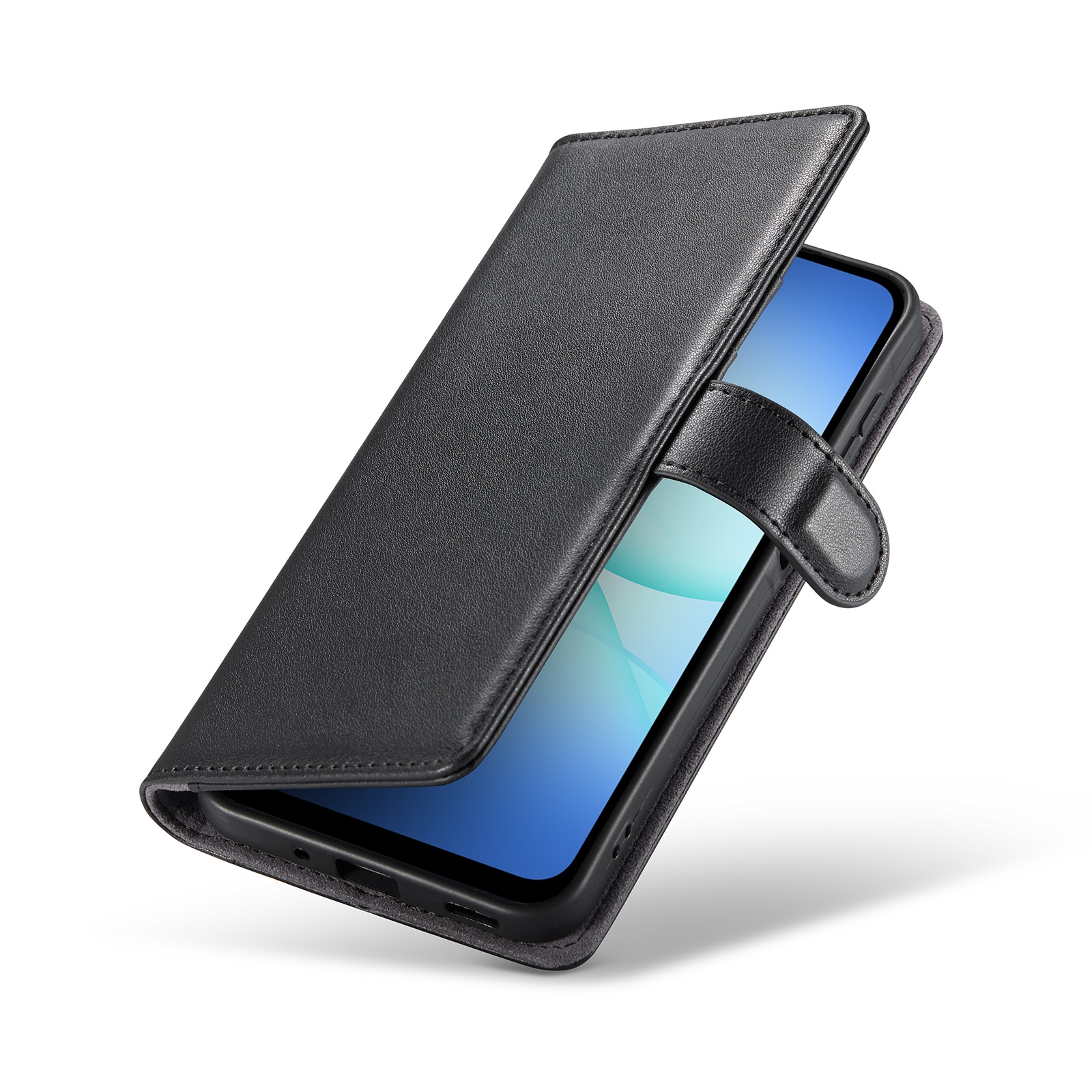 Samsung Galaxy A17 Echtlederhülle Schwarz