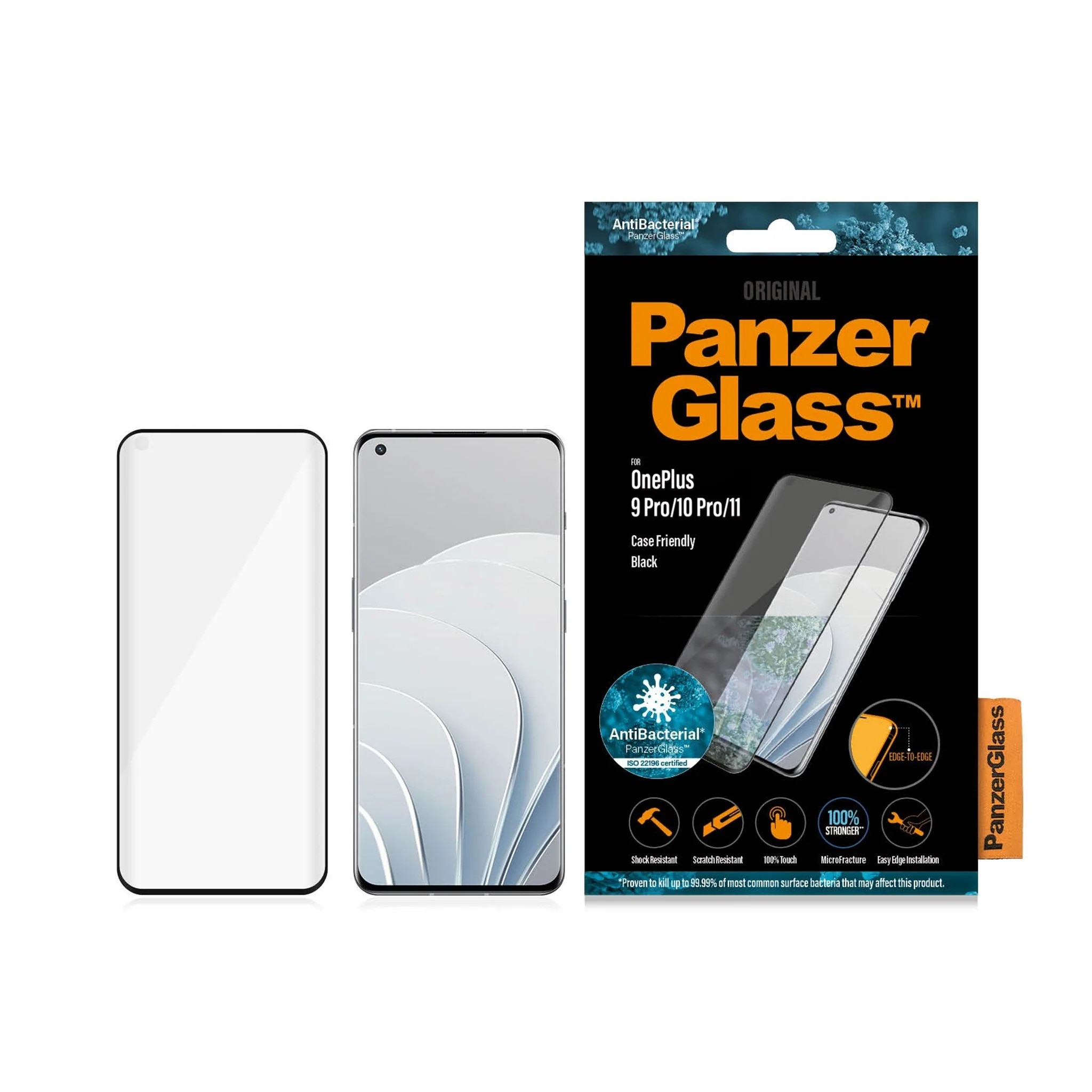 OnePlus 9 Pro/10 Pro/11 Displayschutz/Screen Protector Ultra Wide Fit