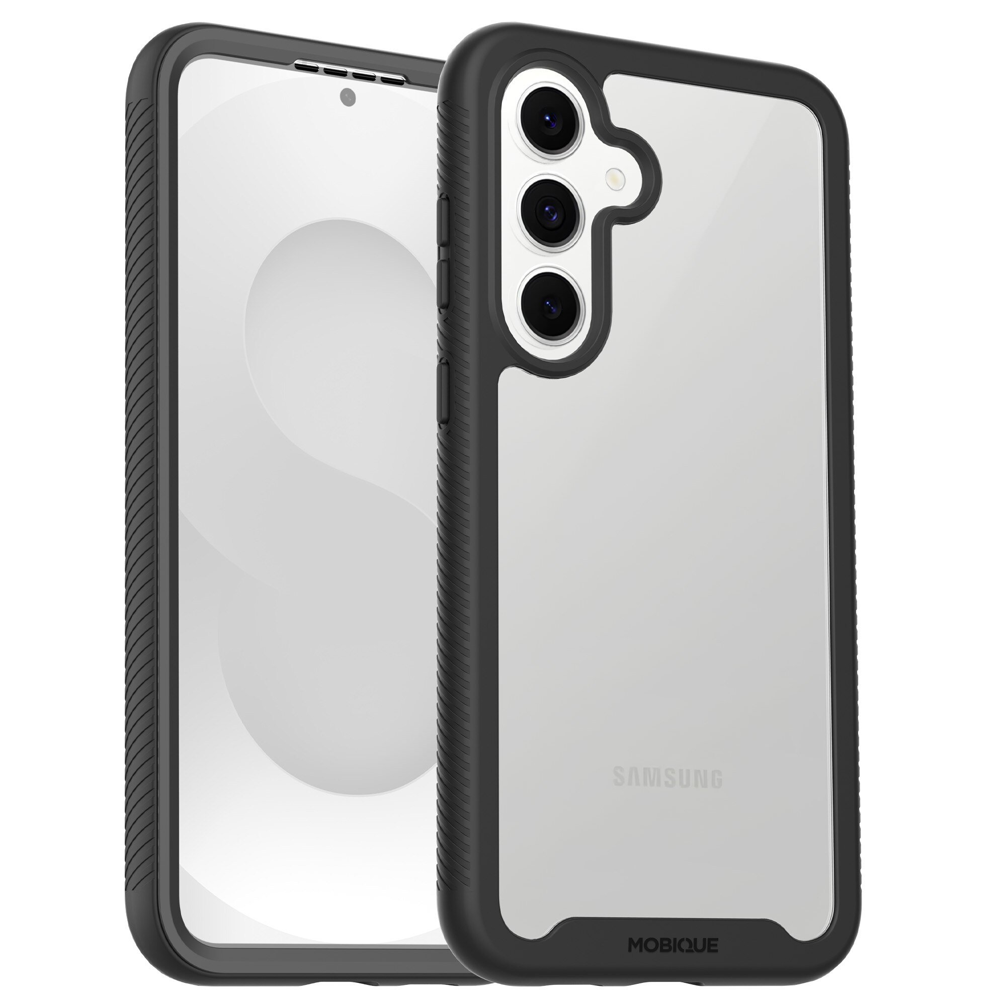 Samsung Galaxy S25 FE Full Protection Case Schwarz/Durchsichtig