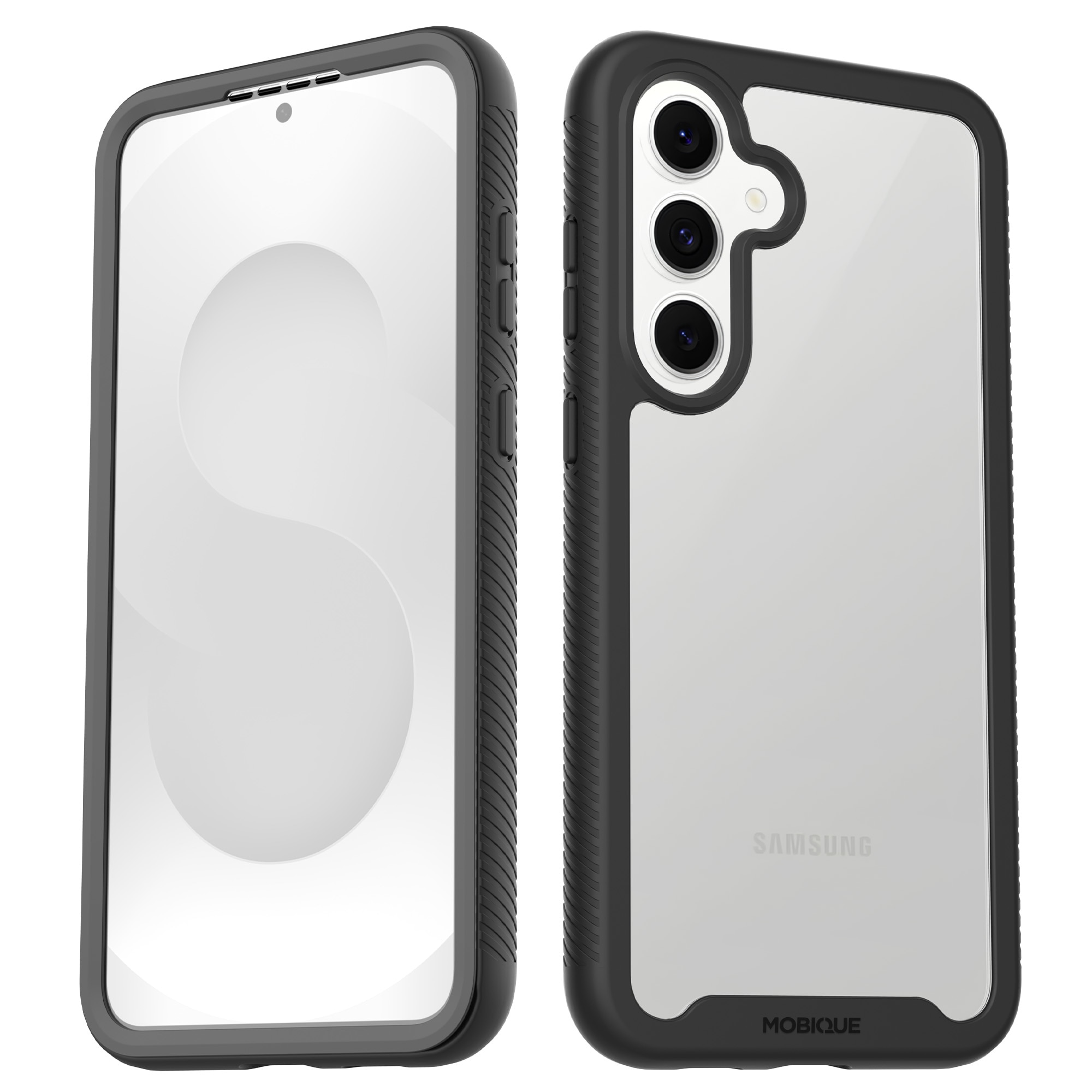 Samsung Galaxy S25 FE Full Protection Case Schwarz/Durchsichtig