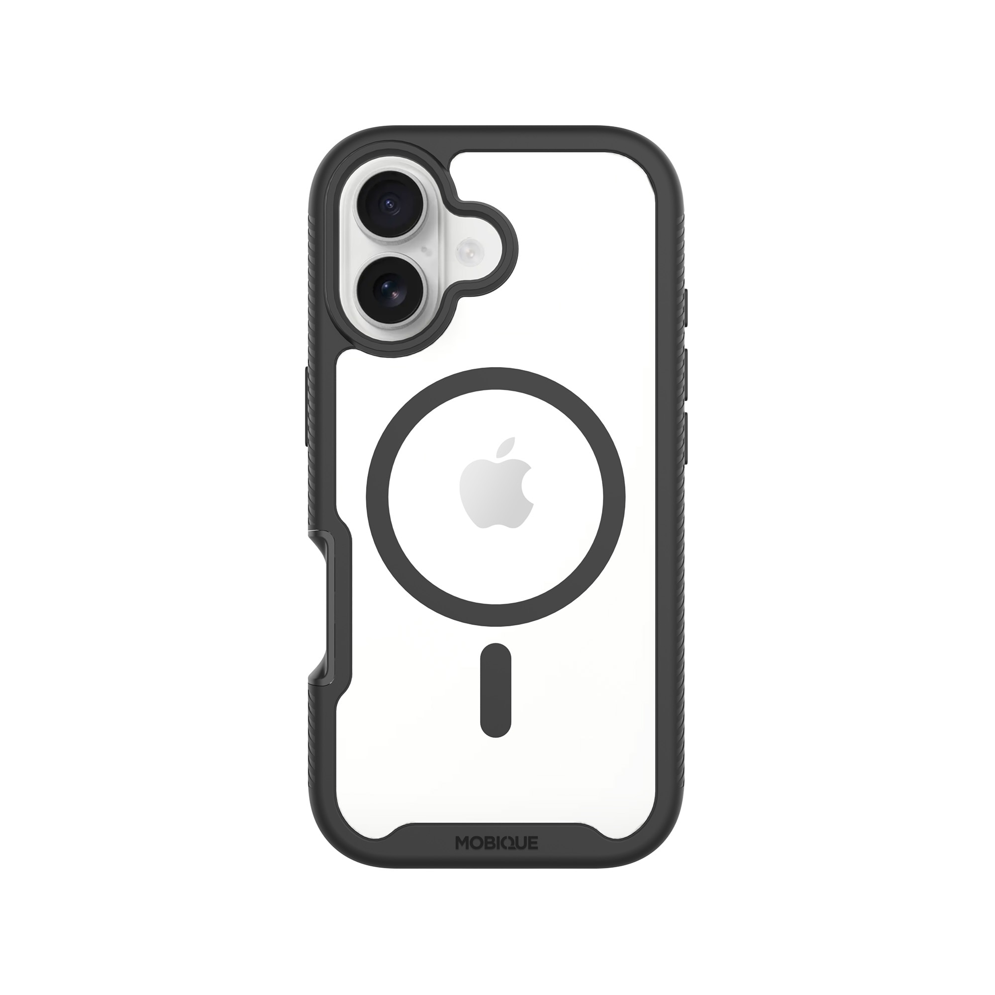 iPhone 17 Full Protection Magnetic Case Schwarz/Durchsichtig