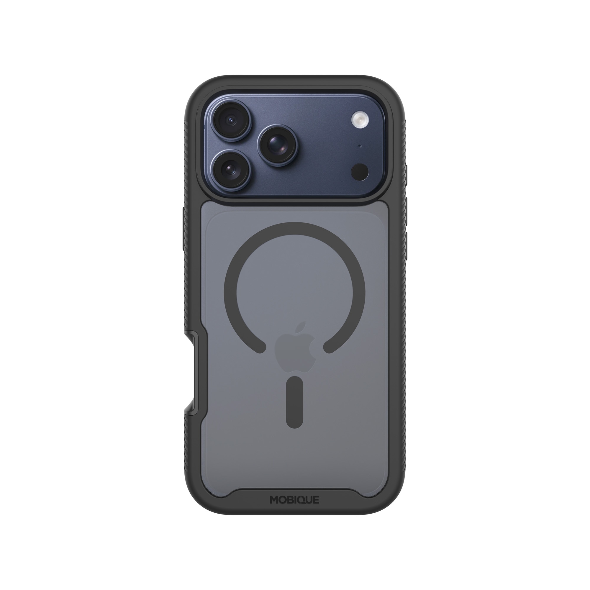 iPhone 17 Pro Full Protection Magnetic Case Schwarz/Durchsichtig