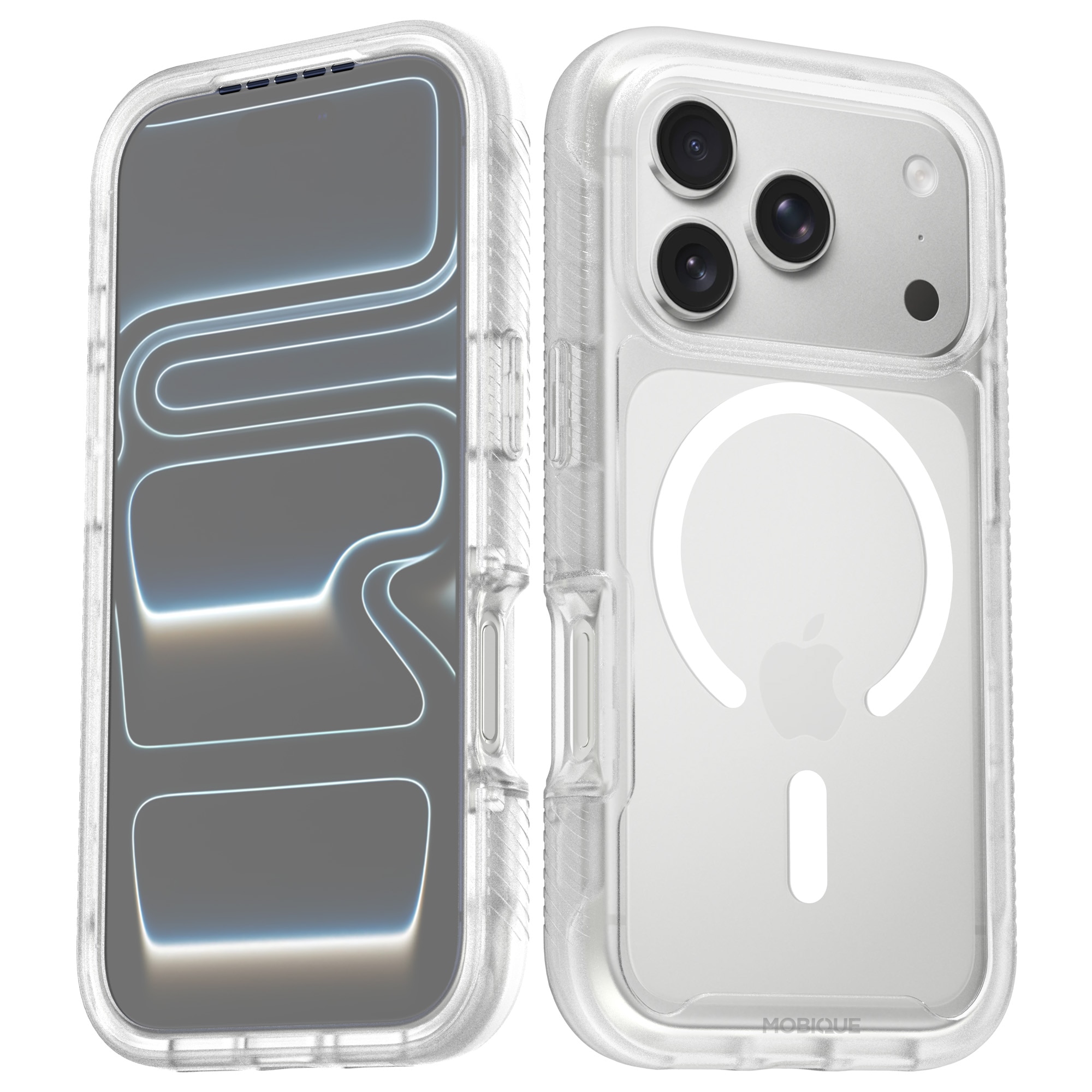 iPhone 17 Pro Full Protection Magnetic Case Transparent
