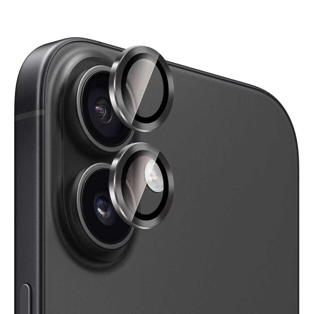 Linsenschutz Metall iPhone 17, Schwarz