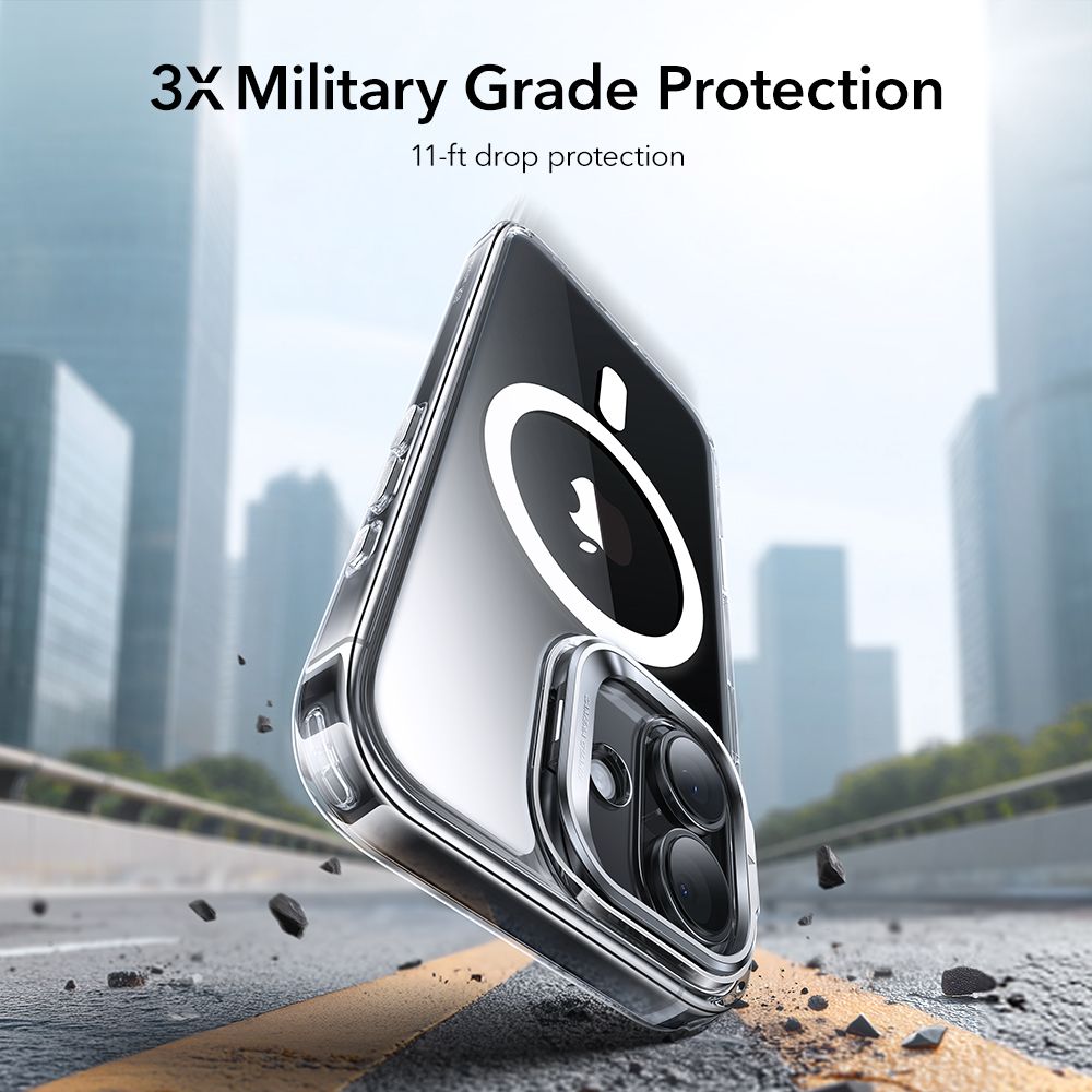 Classic Kickstand HaloLock MagSafe iPhone 17 Transparent