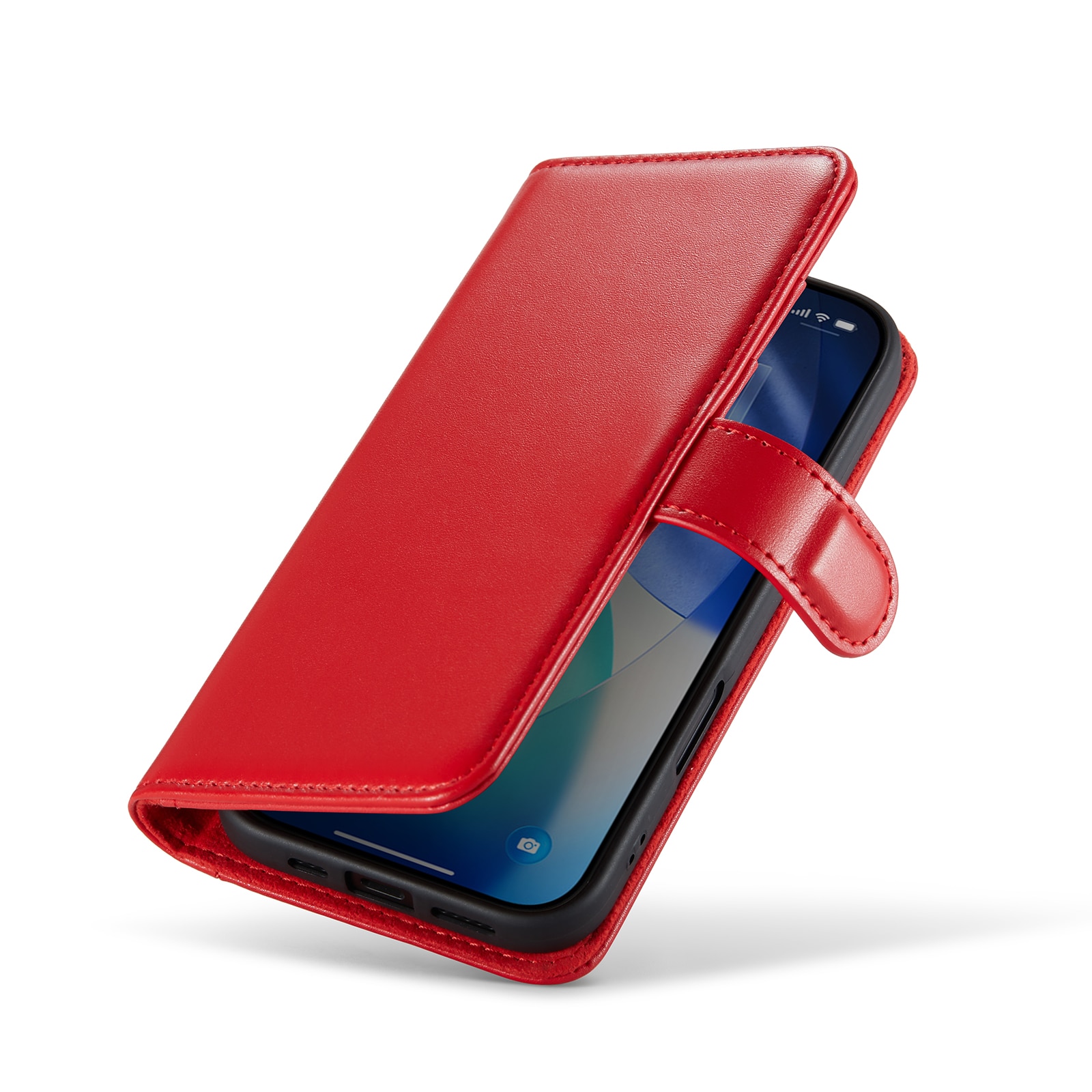 iPhone 17 Echtlederhülle Rot