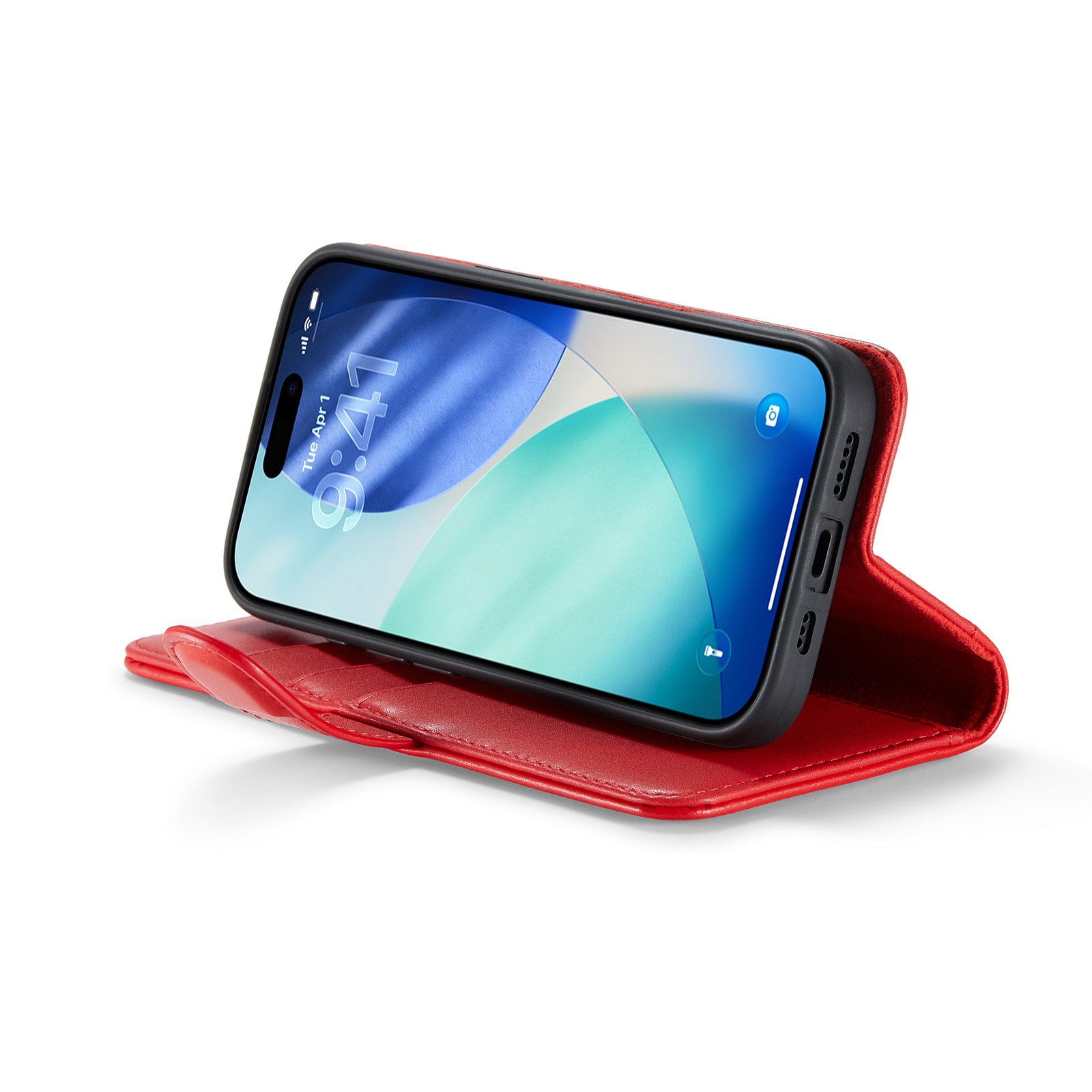 iPhone 17 Echtlederhülle Rot