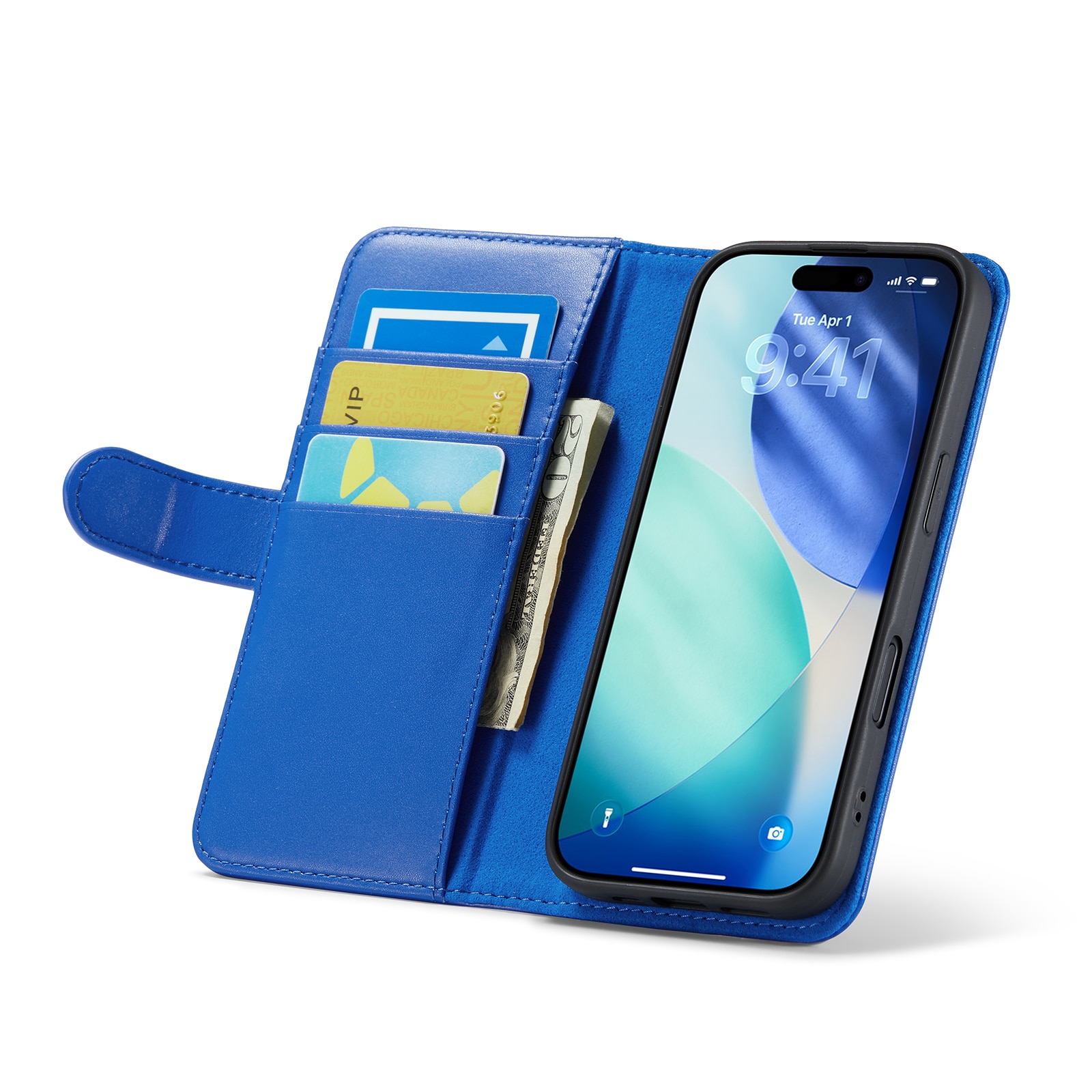 iPhone 17 Echtlederhülle Blau