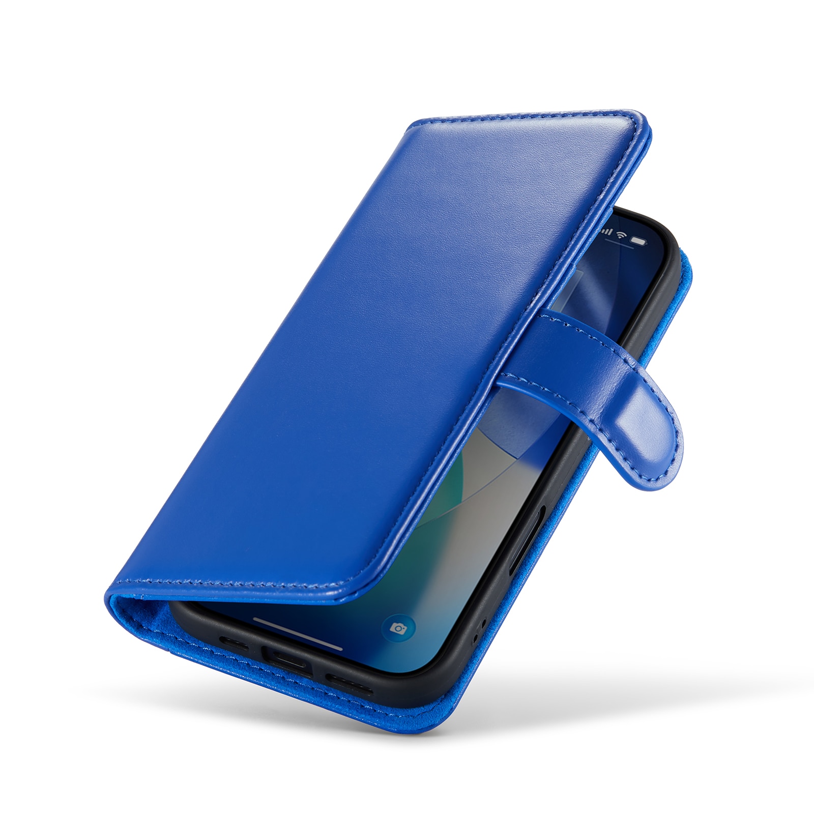 iPhone 17 Echtlederhülle Blau