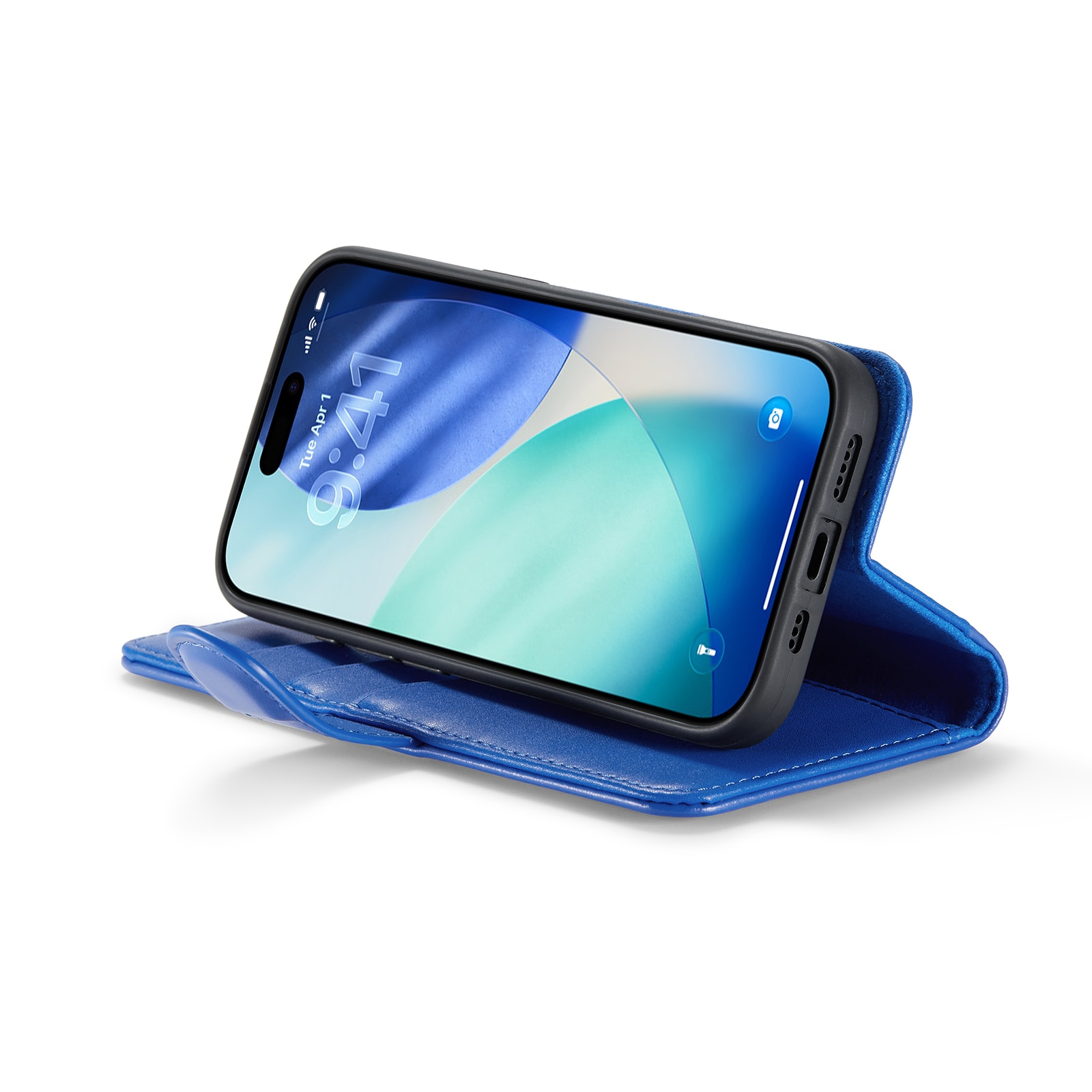 iPhone 17 Echtlederhülle Blau