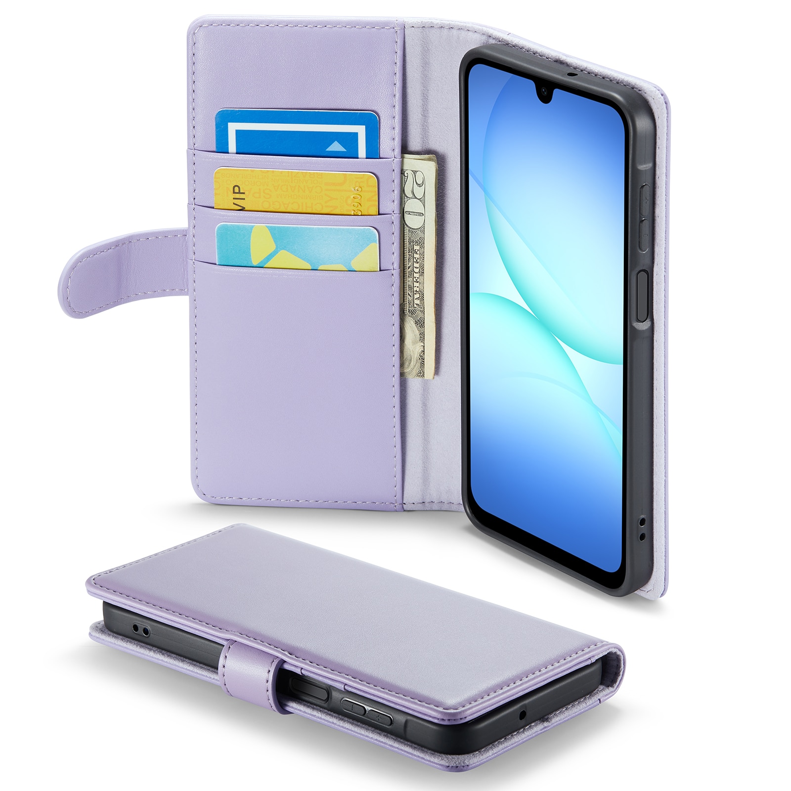 Samsung Galaxy A17 Echtlederhülle Lila