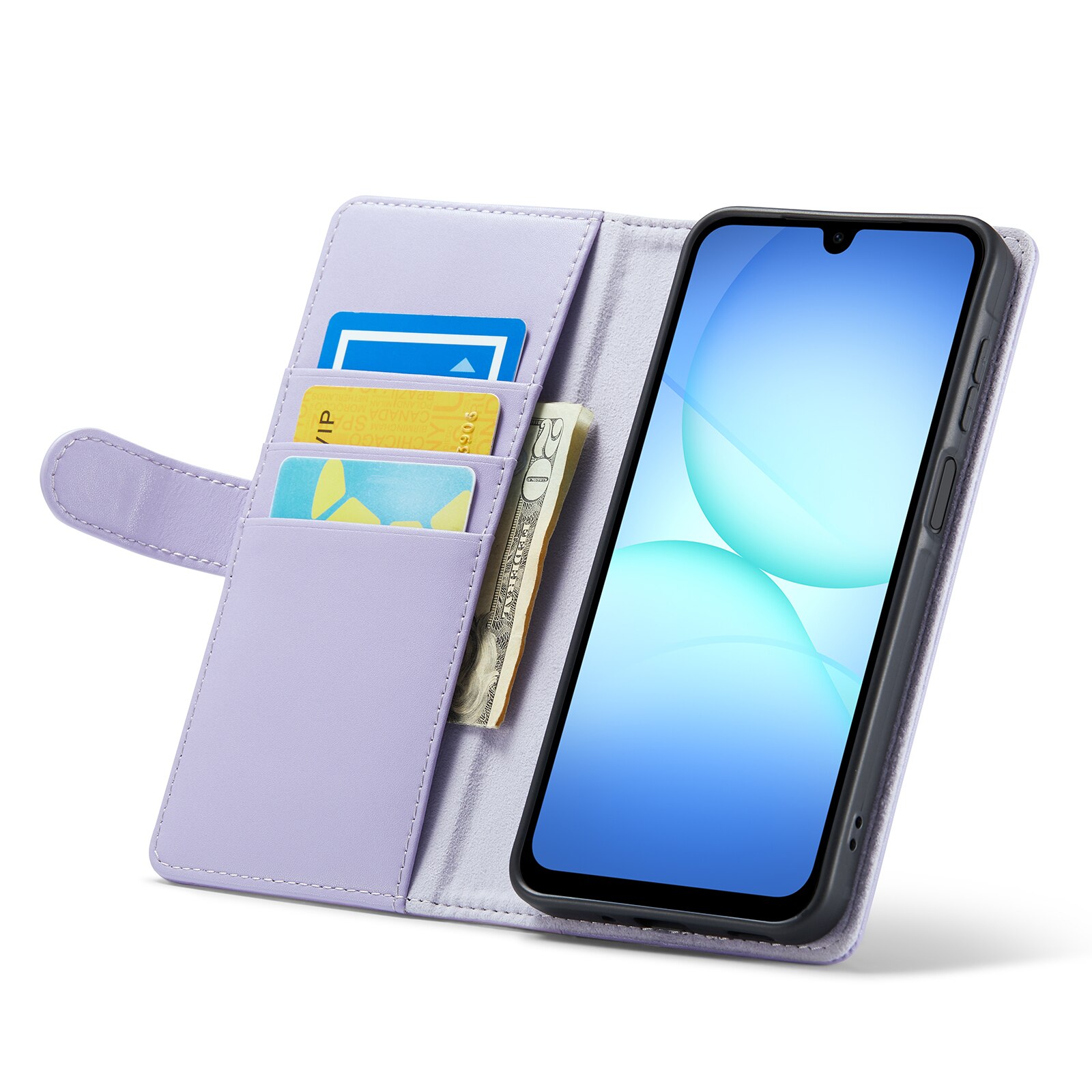 Samsung Galaxy A17 Echtlederhülle Lila