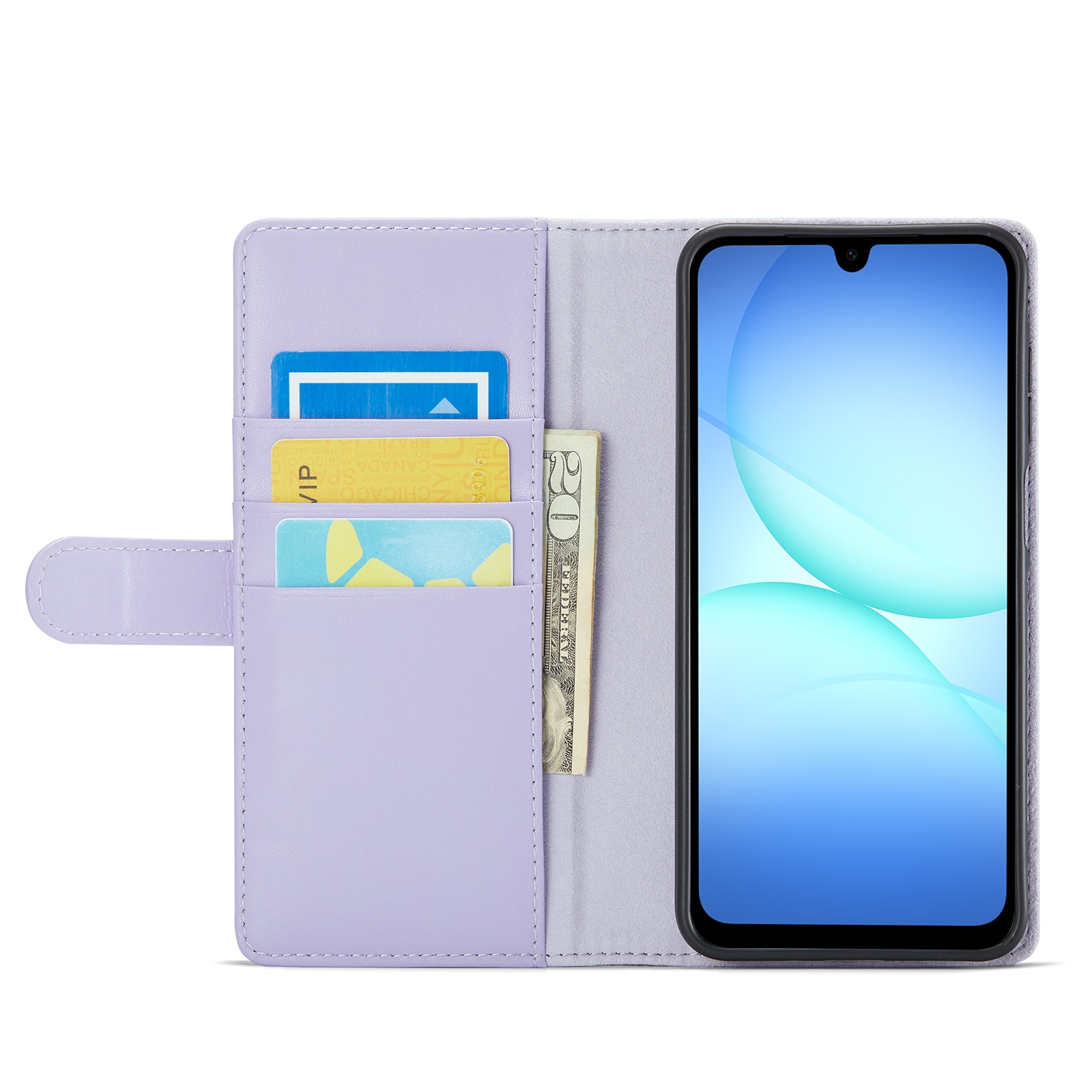 Samsung Galaxy A17 Echtlederhülle Lila