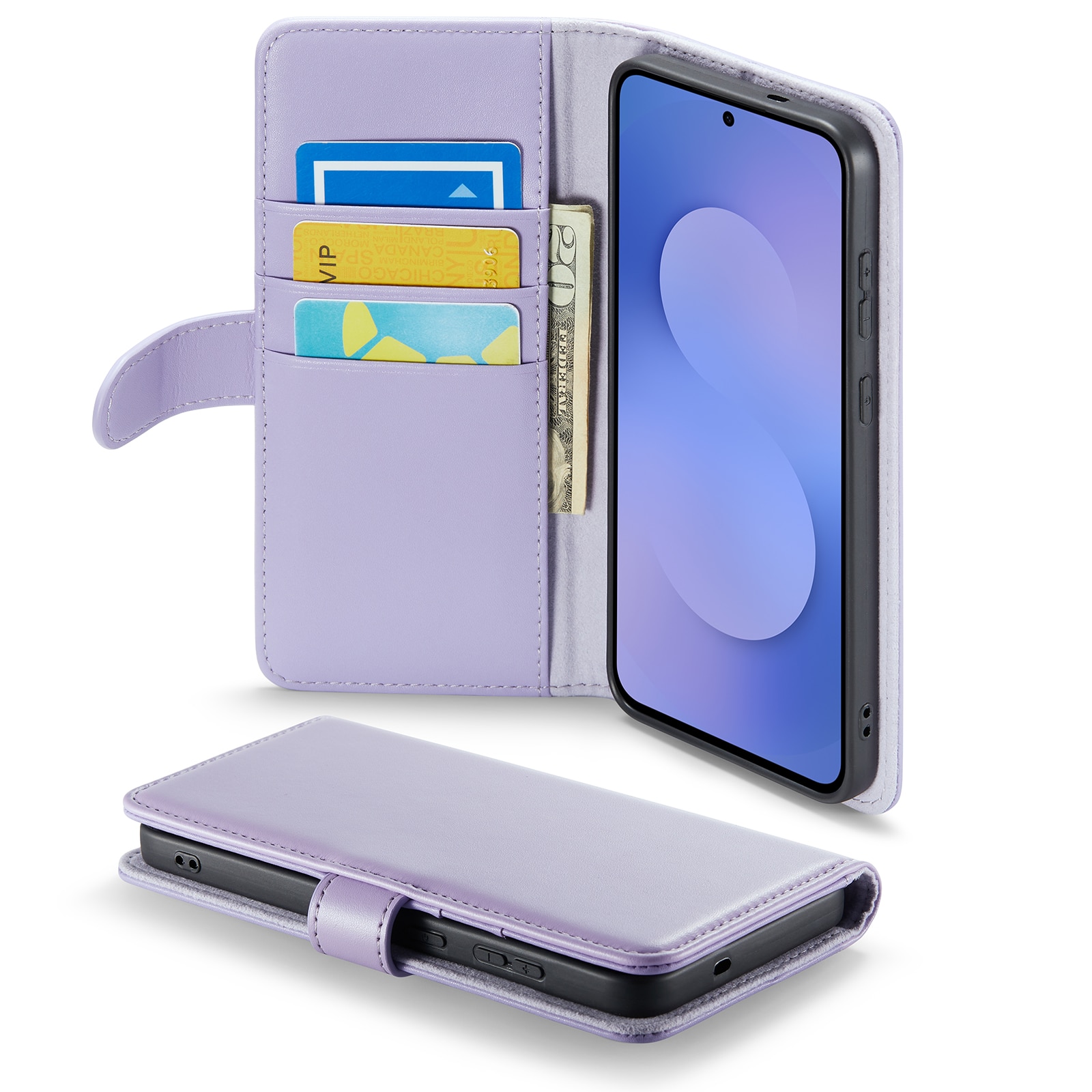 Samsung Galaxy S25 FE Echtlederhülle Lila