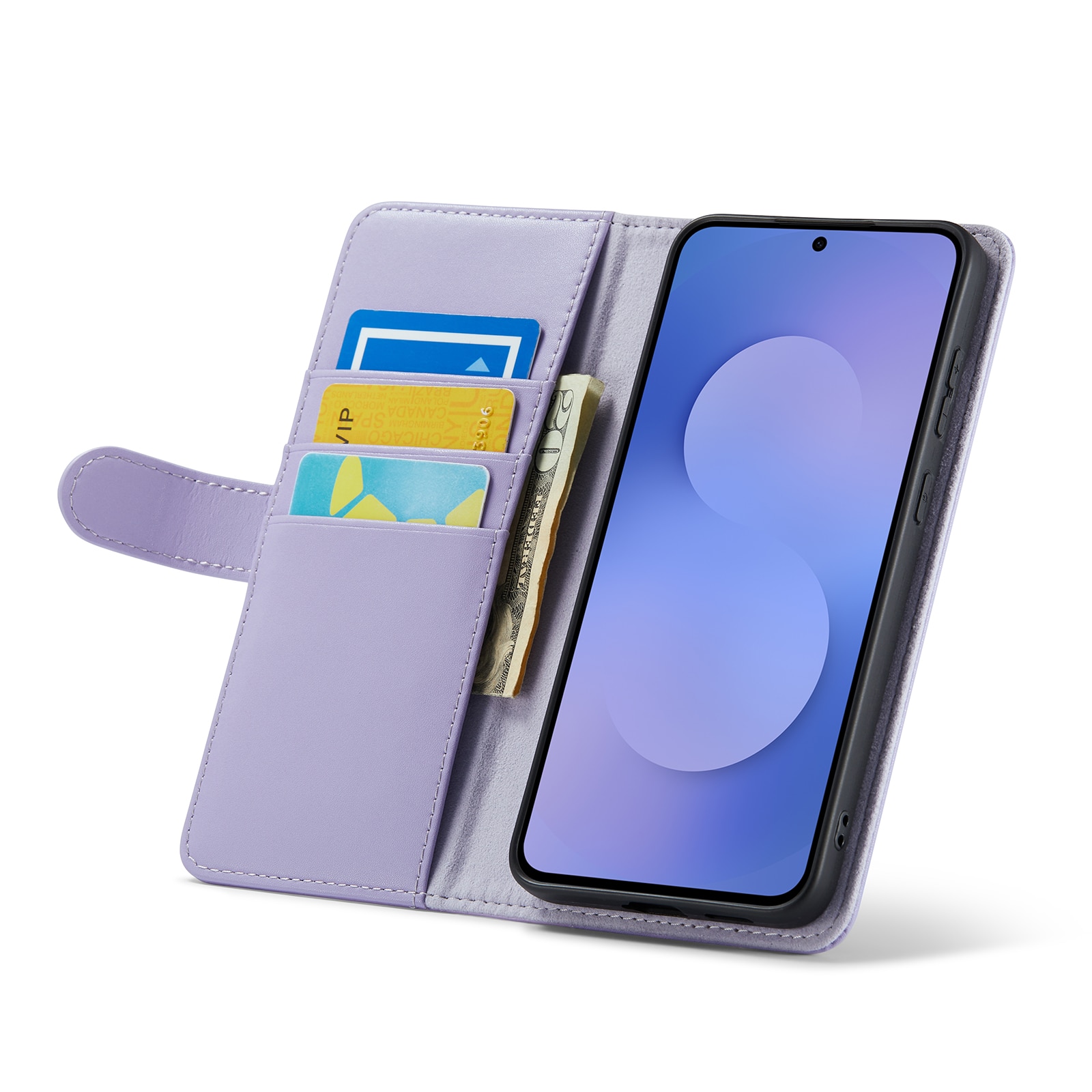Samsung Galaxy S25 FE Echtlederhülle Lila