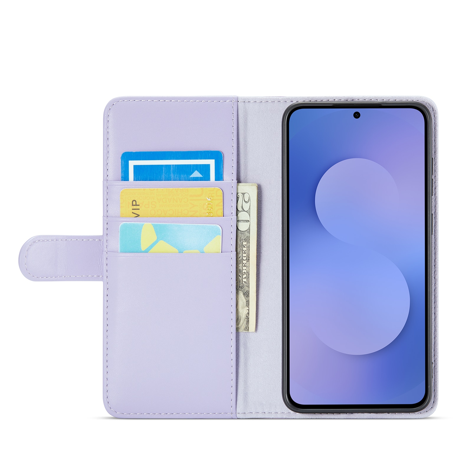 Samsung Galaxy S25 FE Echtlederhülle Lila