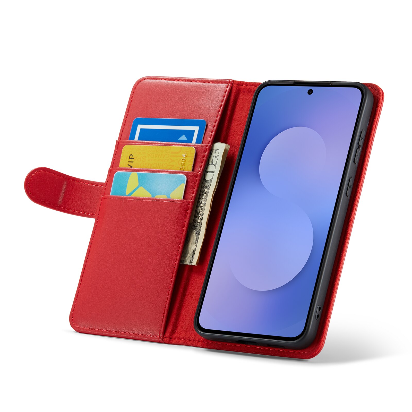 Samsung Galaxy S25 FE Echtlederhülle Rot