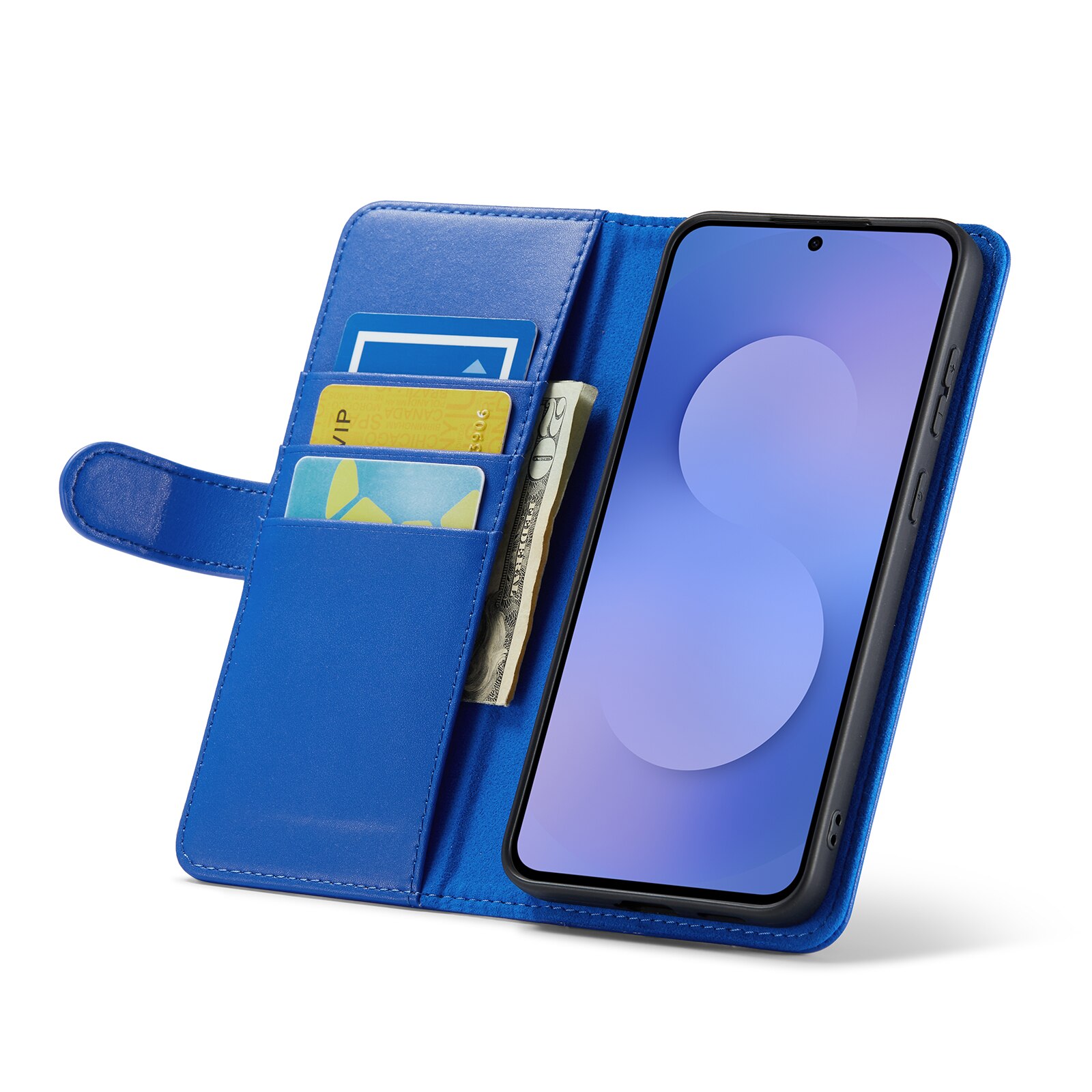 Samsung Galaxy S25 FE Echtlederhülle Blau