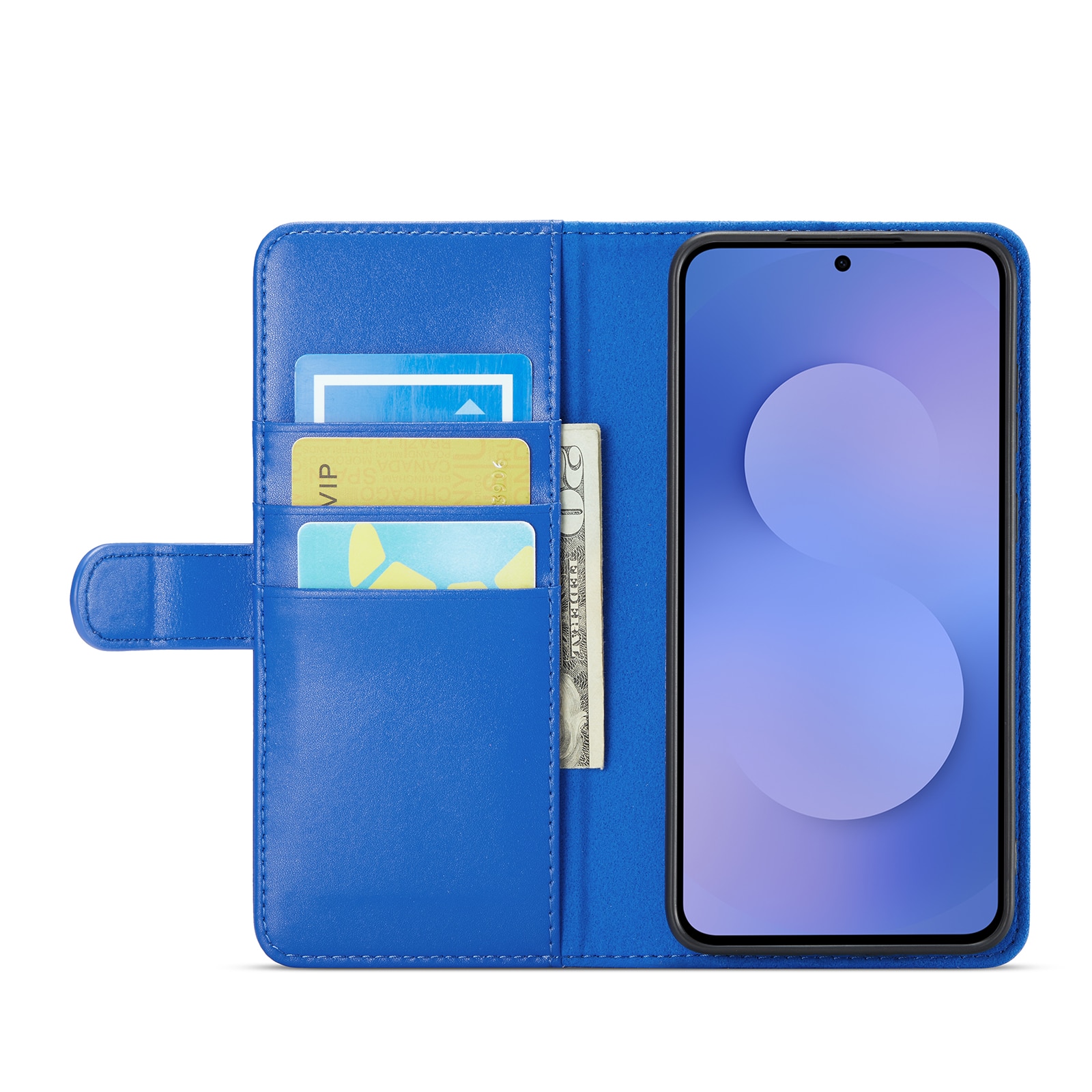 Samsung Galaxy S25 FE Echtlederhülle Blau