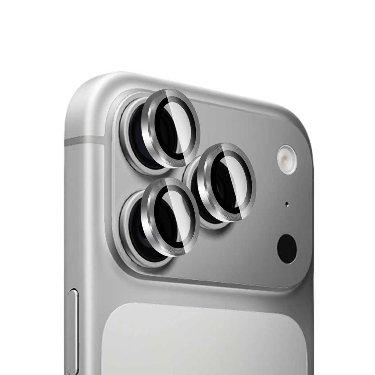 Linsenschutz Metall iPhone 17 Pro, Silber