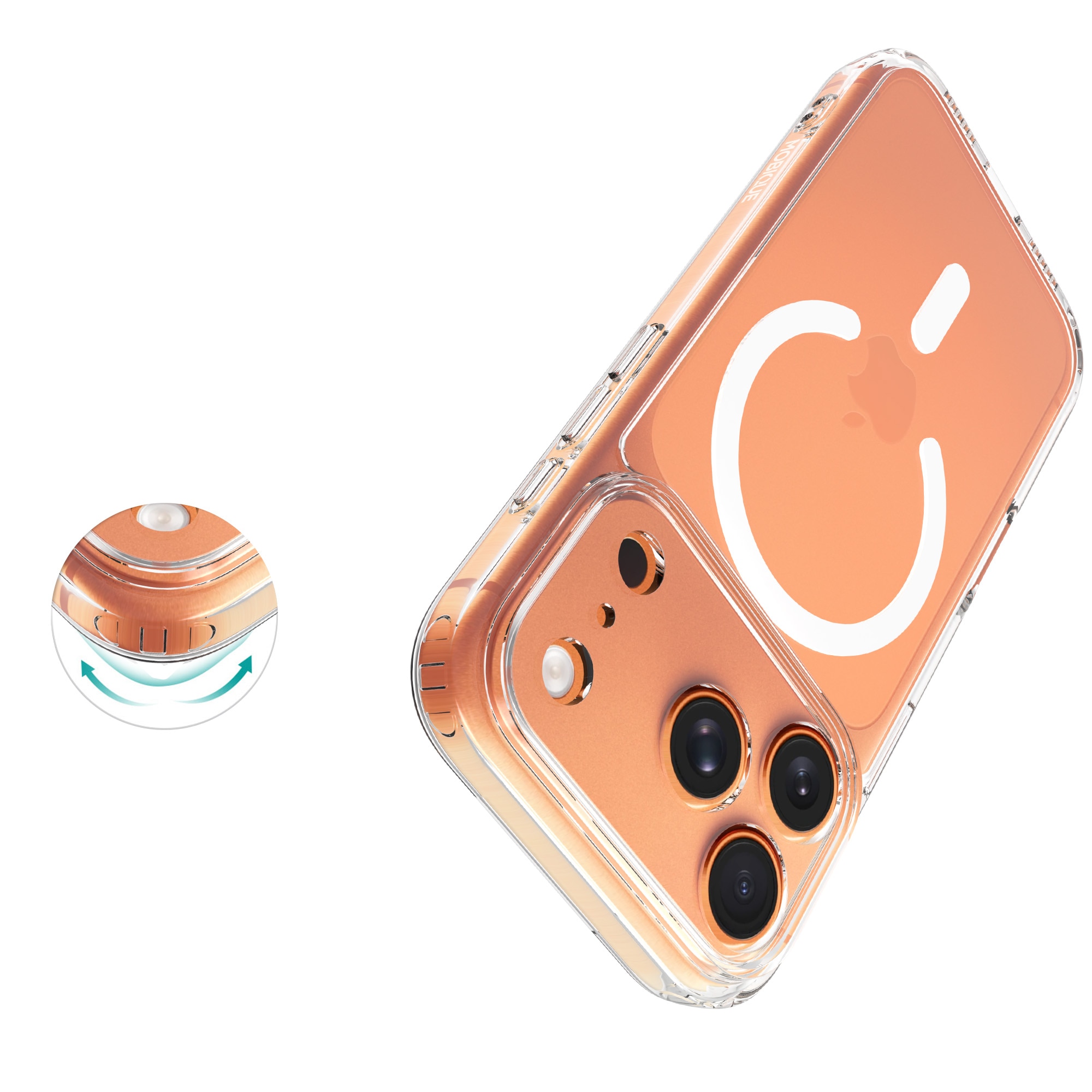 Hybrid-Hülle MagSafe iPhone 17 Pro Max Transparent