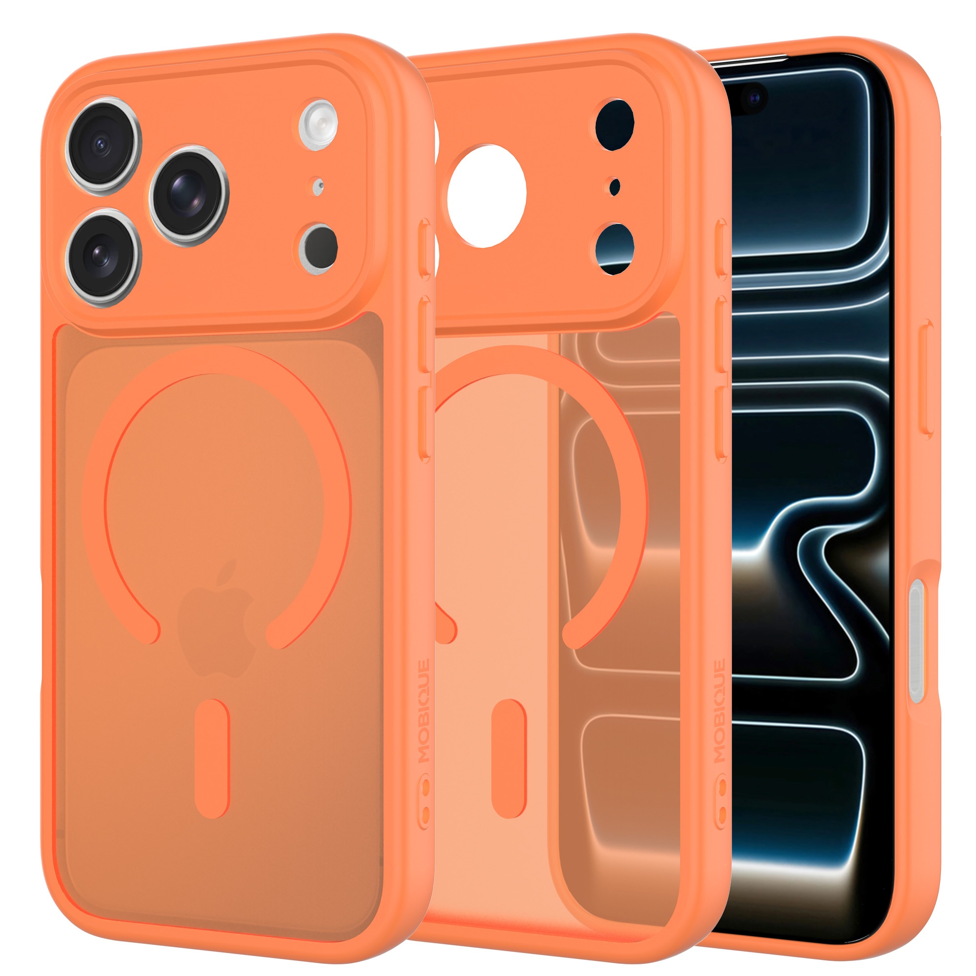 Magnetic Hybrid Hülle iPhone 17 Pro Max Frosted Orange