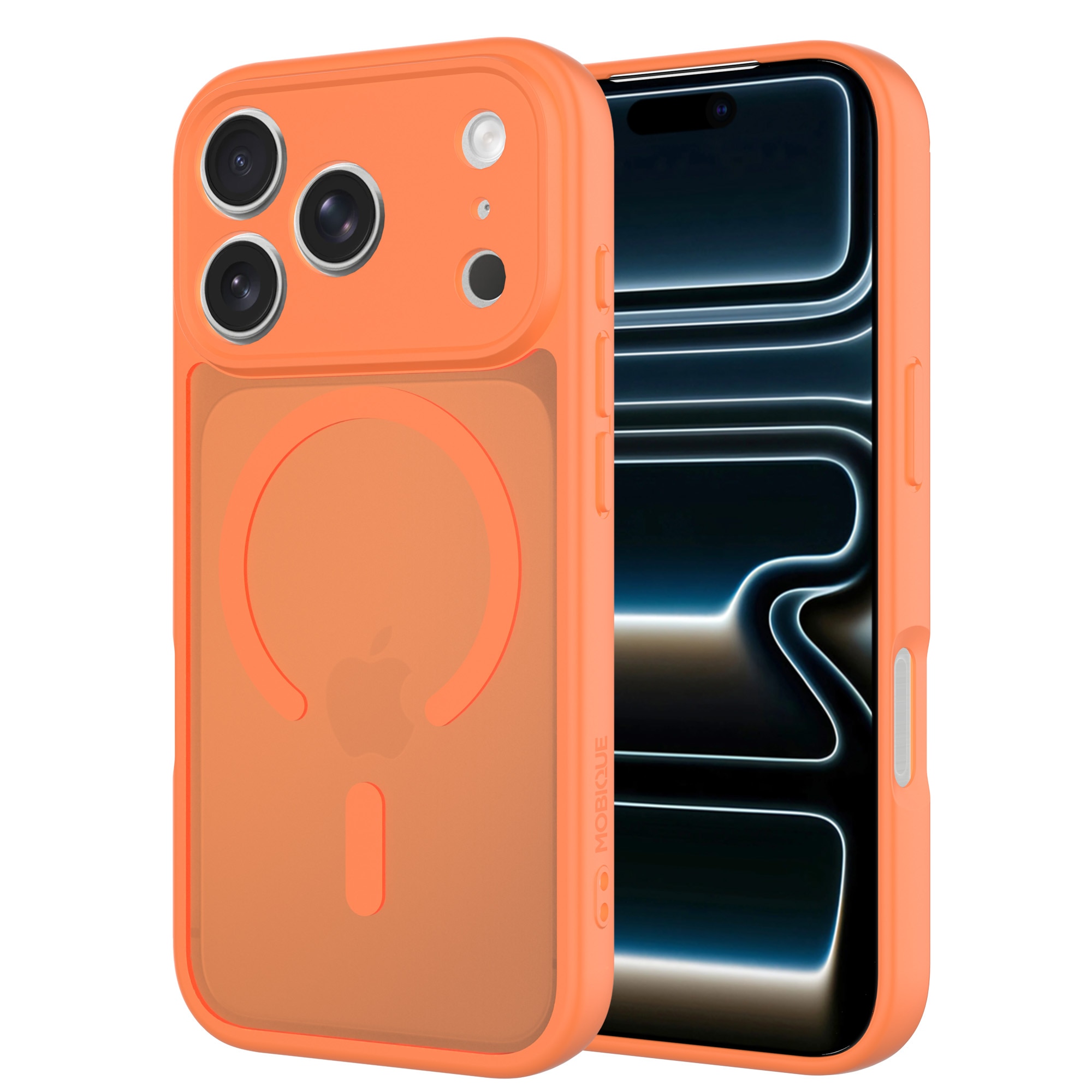 Magnetic Hybrid Hülle iPhone 17 Pro Max Frosted Orange