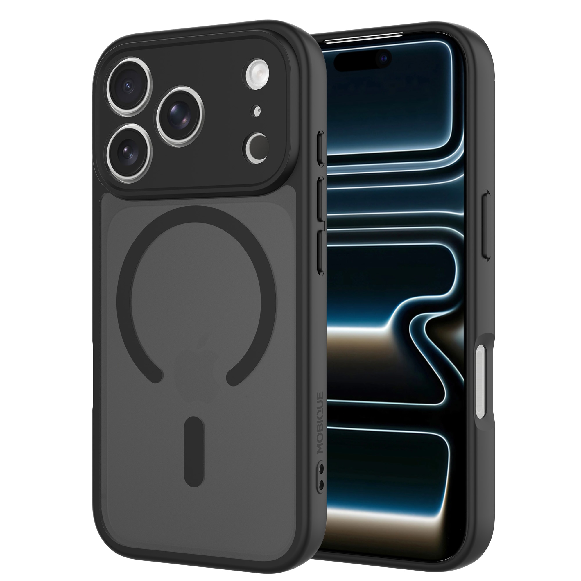 Magnetic Hybrid Hülle iPhone 17 Pro Max Frosted Black