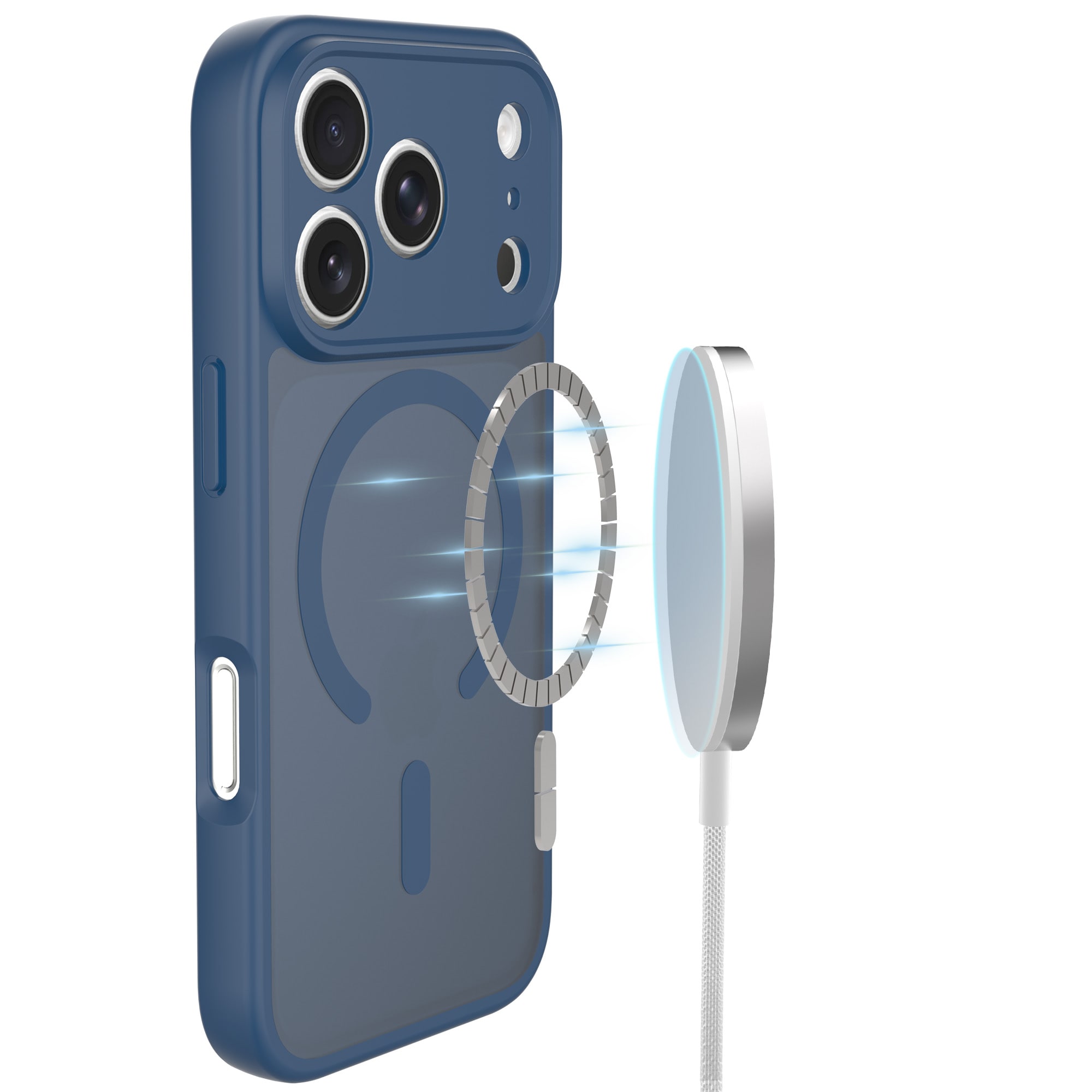 Magnetic Hybrid Hülle iPhone 17 Pro Dark Blue