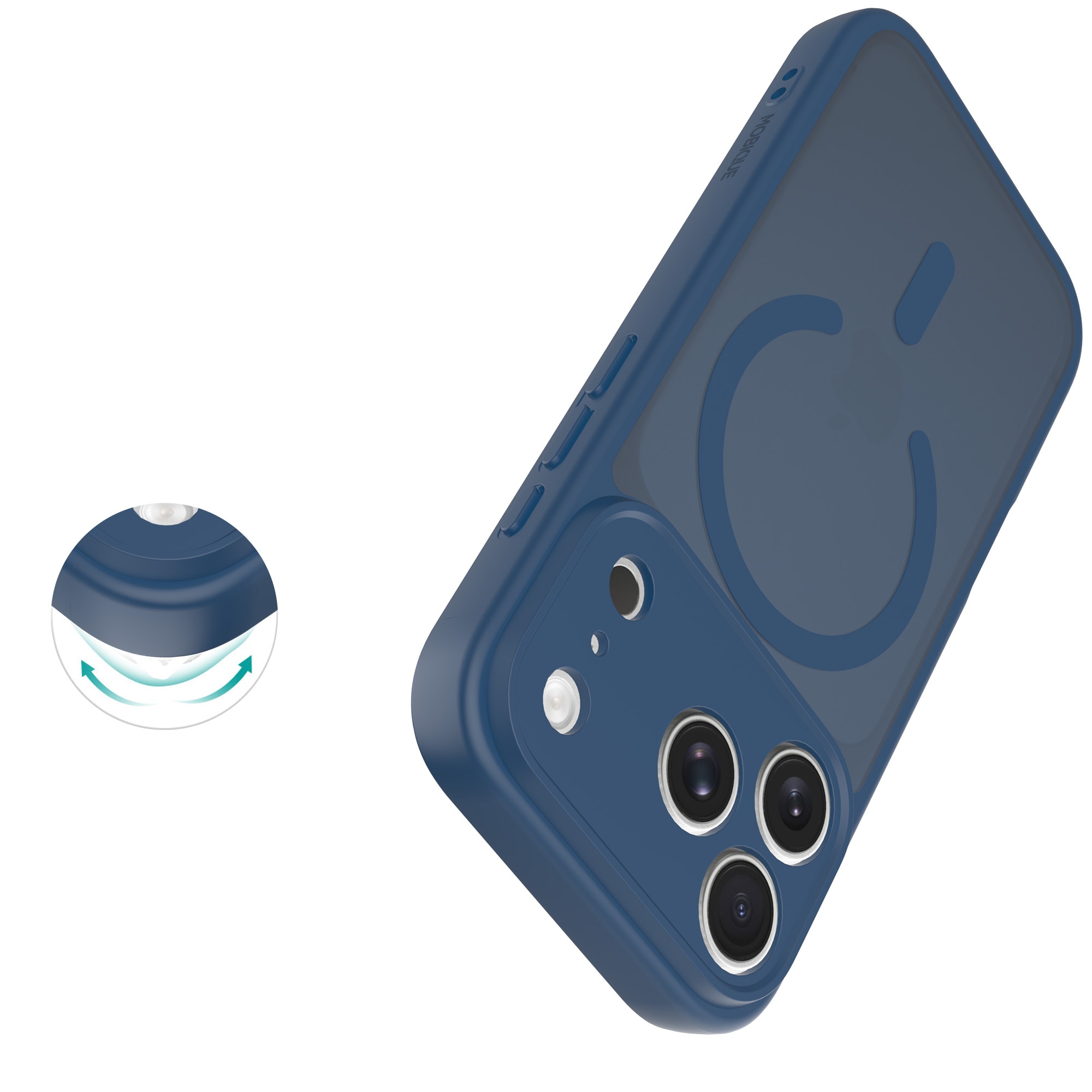 Magnetic Hybrid Hülle iPhone 17 Pro Dark Blue