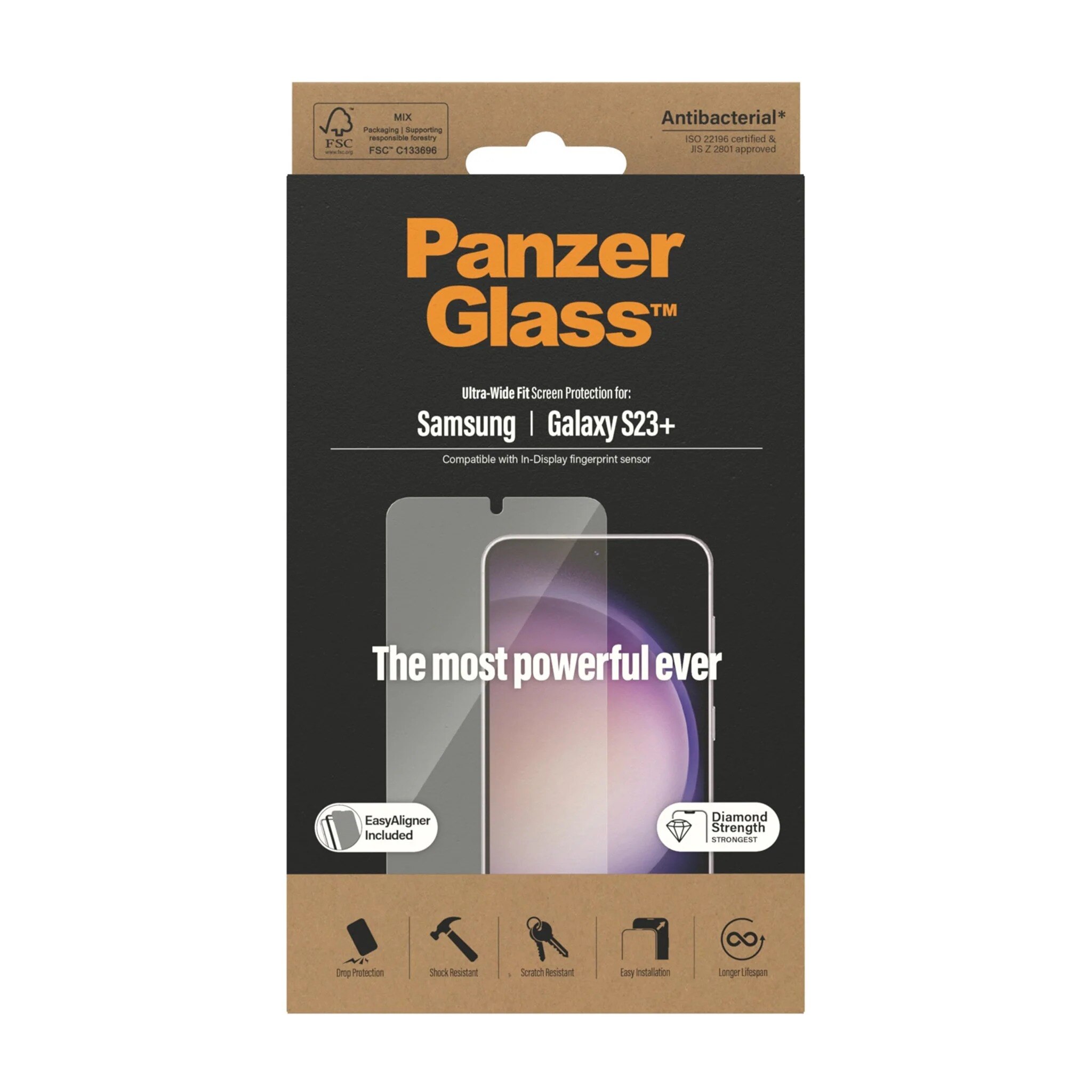 Samsung Galaxy S23 Plus Screen Protector (with EasyAligner) Ultra Wide Fit