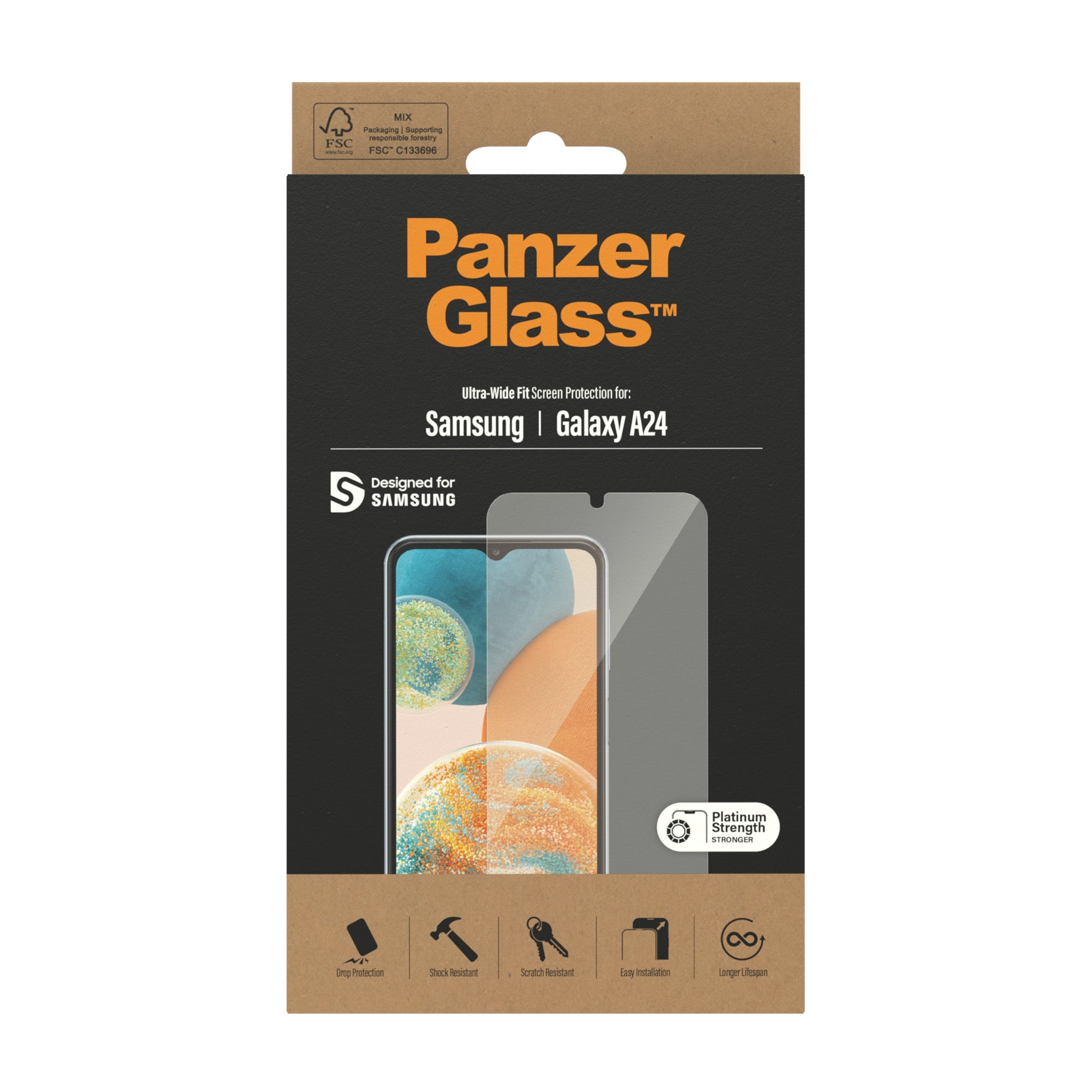 Samsung Galaxy A24 Displayschutz Ultra Wide Fit