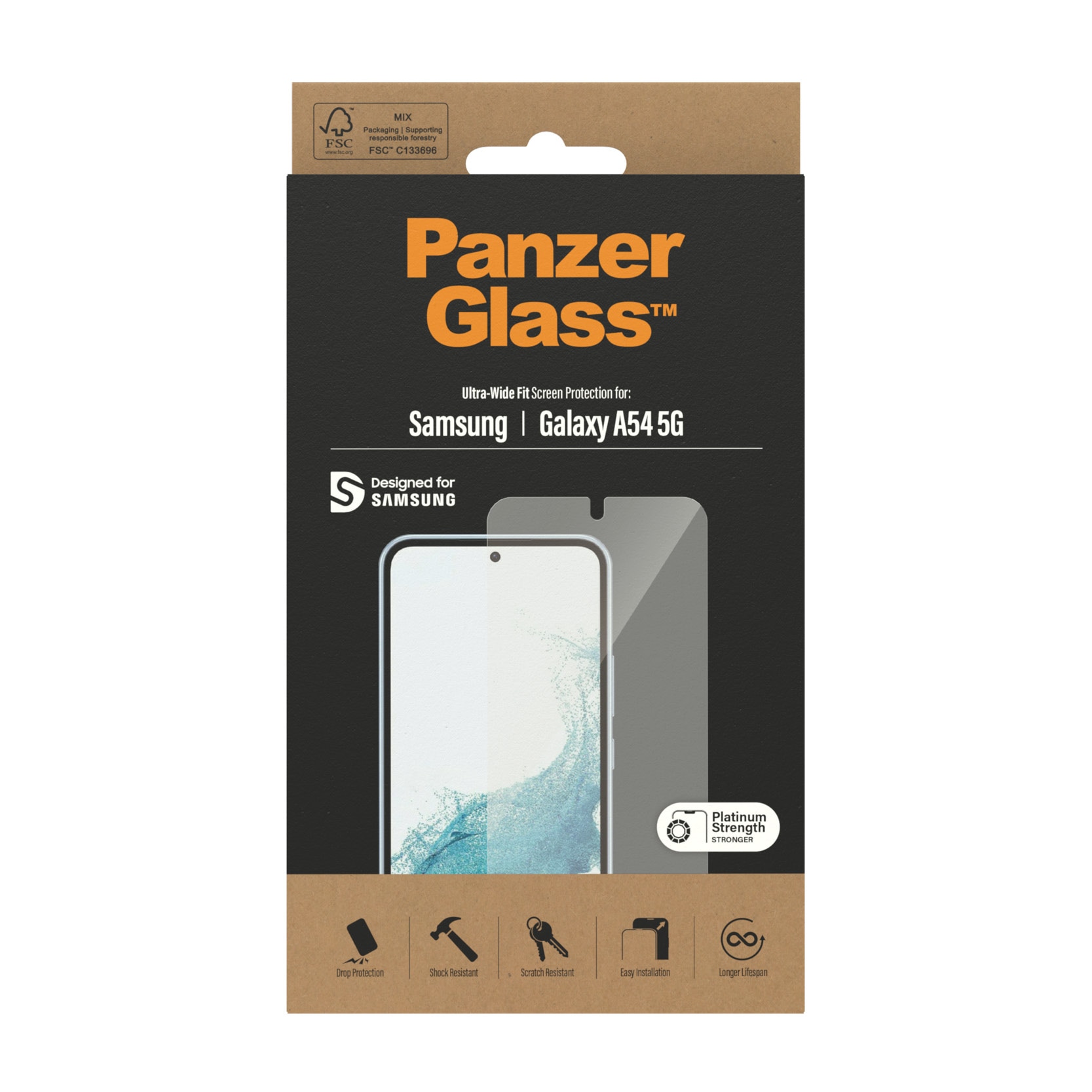 Samsung Galaxy A54 Displayschutz/Screen Protector Ultra Wide Fit