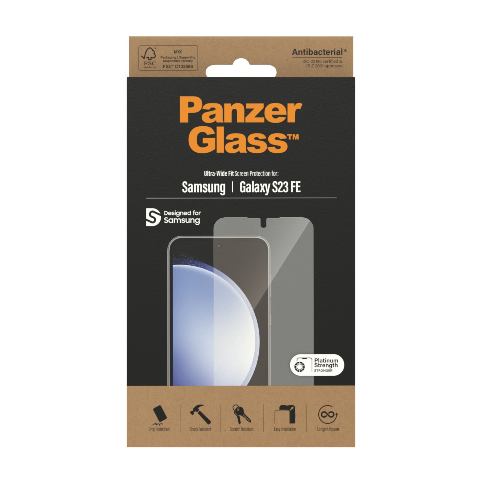 PanzerGlass Samsung Galaxy S23 FE Displayschutz Ultra Wide Fit