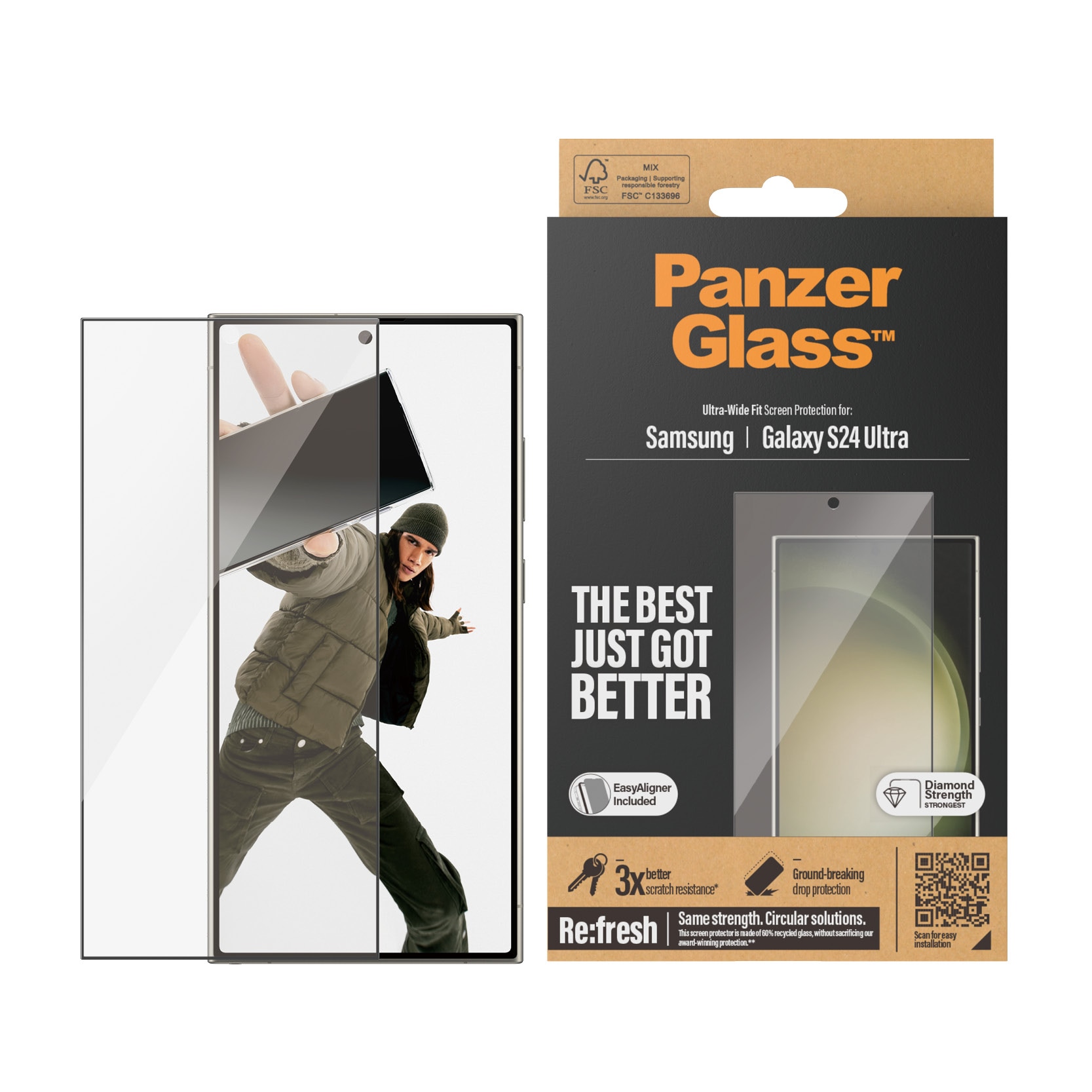 AOKUMA für Samsung Galaxy S24 Ultra 5G Panzerglas, 【2 Stücke】 Schutzfolie  kompatibel mit Samsung S24 Ultra, Premium Panzerfolie mit 9H Härte, Anti  Kratzer schutzglas, Splitterfest,Anti-Bläschen : : Elektronik &  Foto